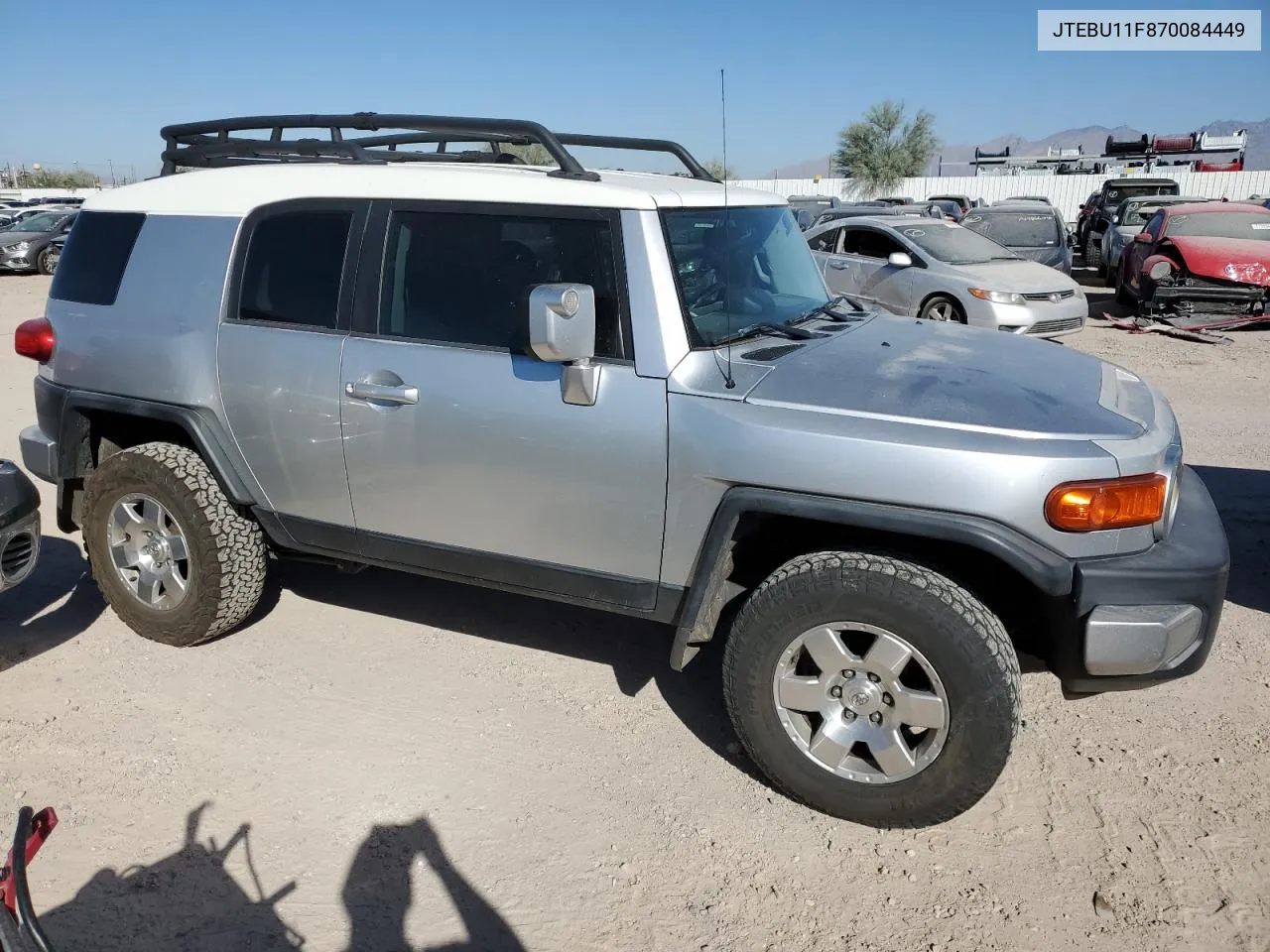 2007 Toyota Fj Cruiser VIN: JTEBU11F870084449 Lot: 78320034