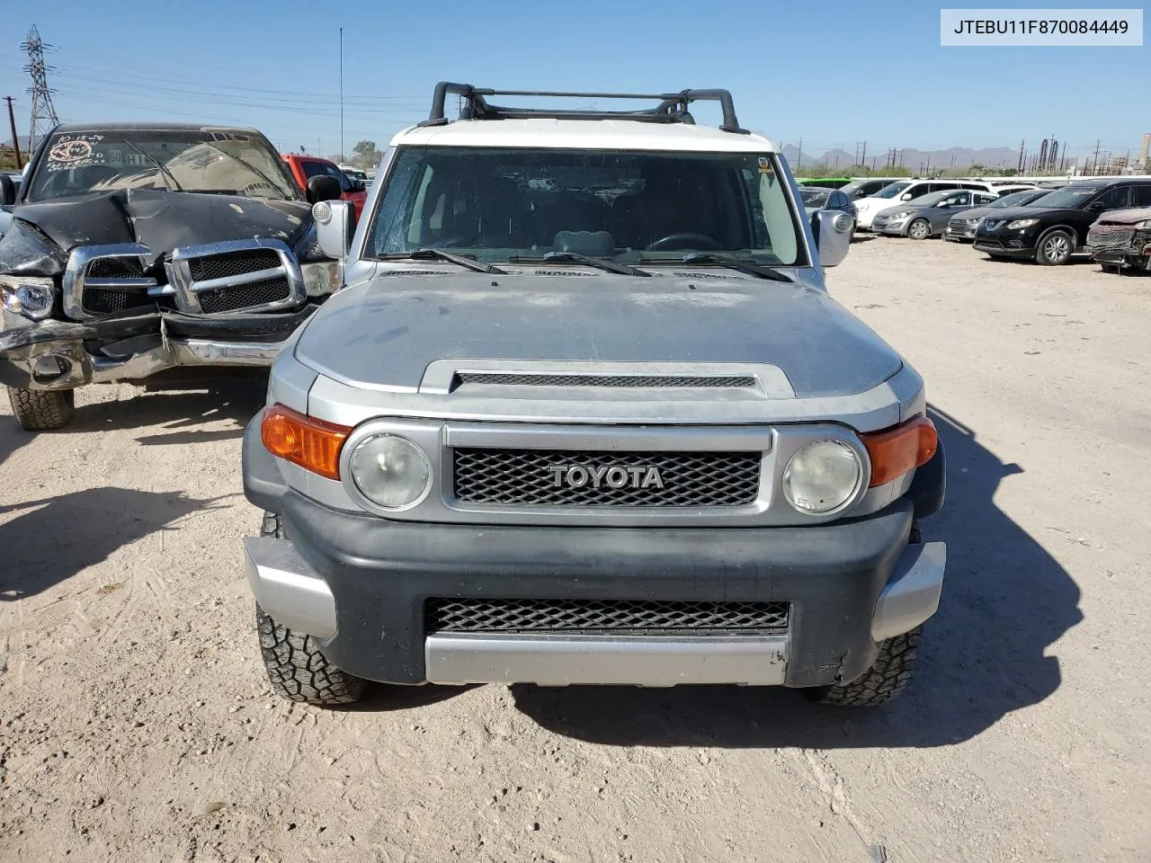 2007 Toyota Fj Cruiser VIN: JTEBU11F870084449 Lot: 78320034