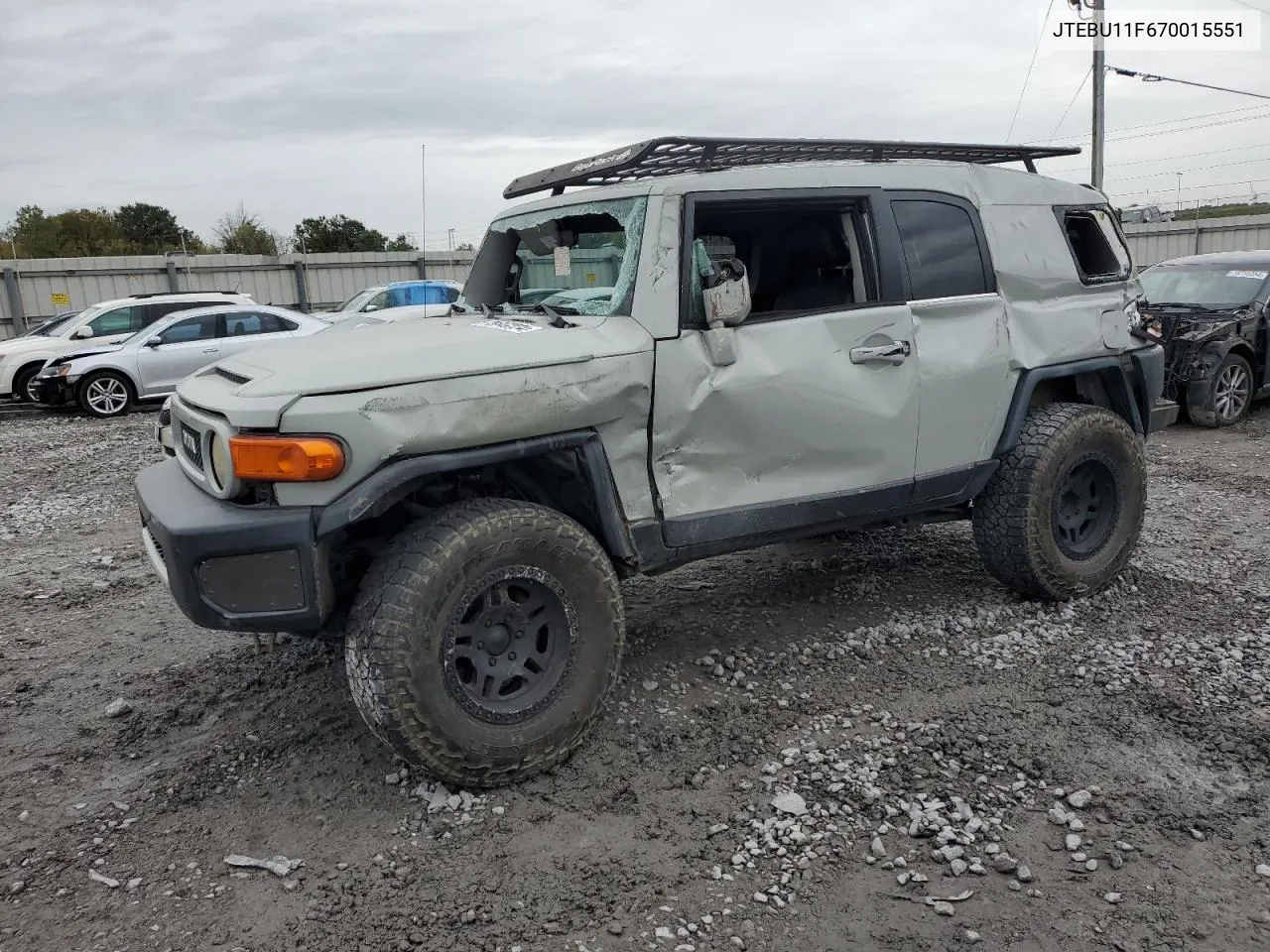 2007 Toyota Fj Cruiser VIN: JTEBU11F670015551 Lot: 78642334