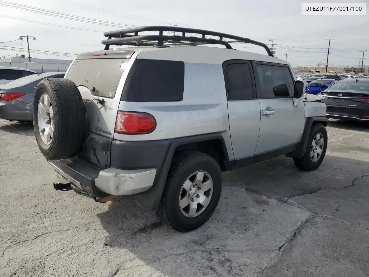 2007 Toyota Fj Cruiser VIN: JTEZU11F770017100 Lot: 79565114