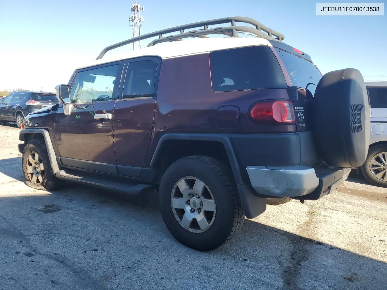 2007 Toyota Fj Cruiser VIN: JTEBU11F070043538 Lot: 79602204