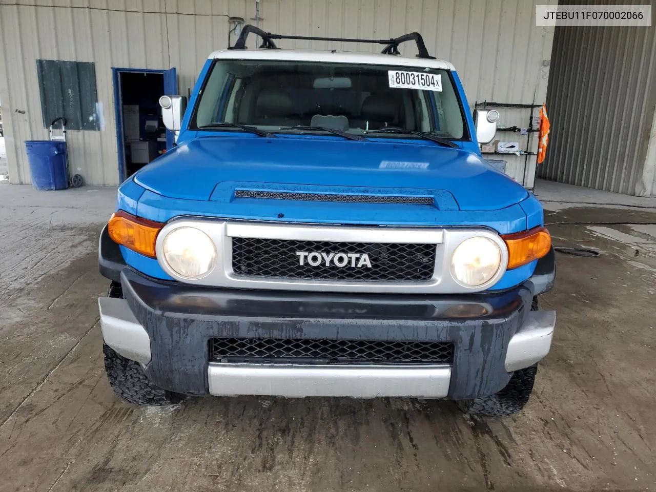 2007 Toyota Fj Cruiser VIN: JTEBU11F070002066 Lot: 80031504