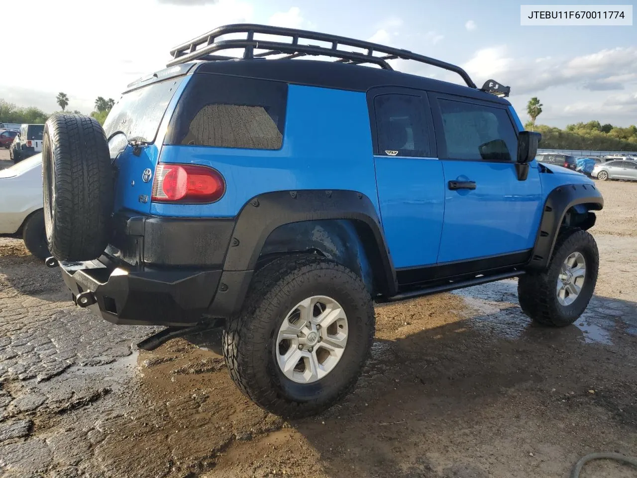 2007 Toyota Fj Cruiser VIN: JTEBU11F670011774 Lot: 80100204