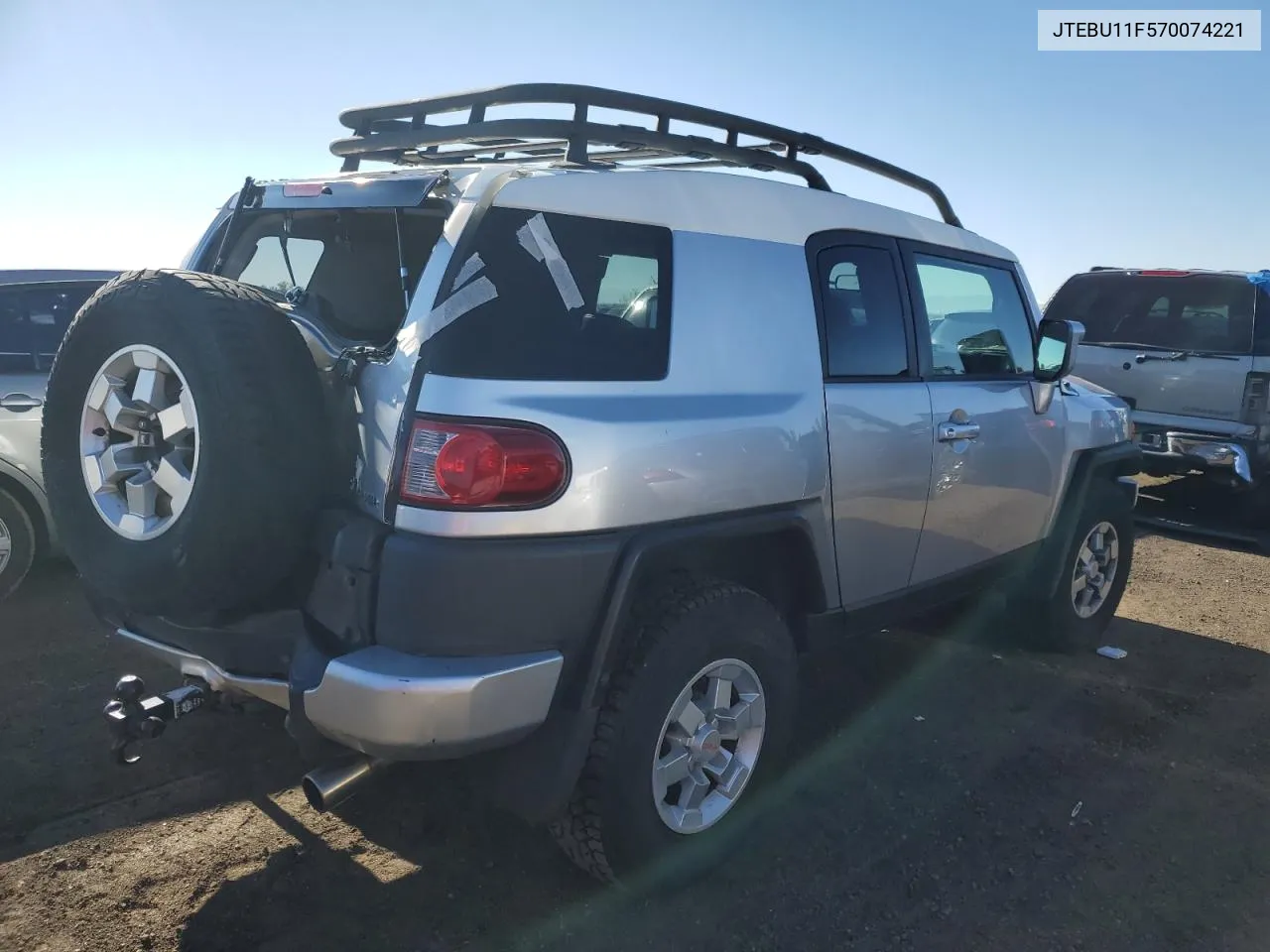 2007 Toyota Fj Cruiser VIN: JTEBU11F570074221 Lot: 80925844