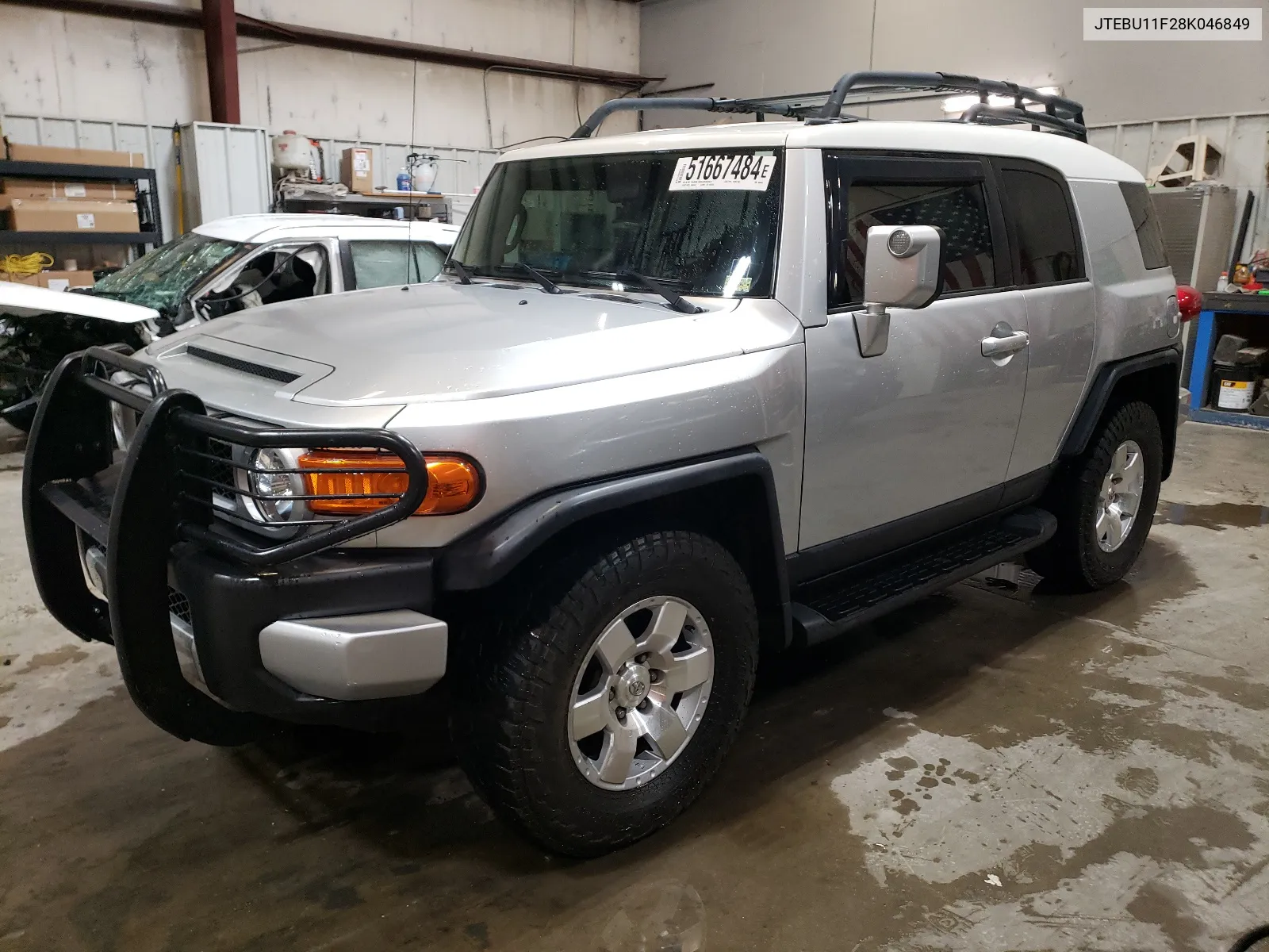 2008 Toyota Fj Cruiser VIN: JTEBU11F28K046849 Lot: 51667484