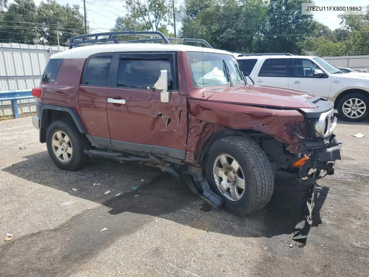 2008 Toyota Fj Cruiser VIN: JTEZU11FX80019862 Lot: 64317734