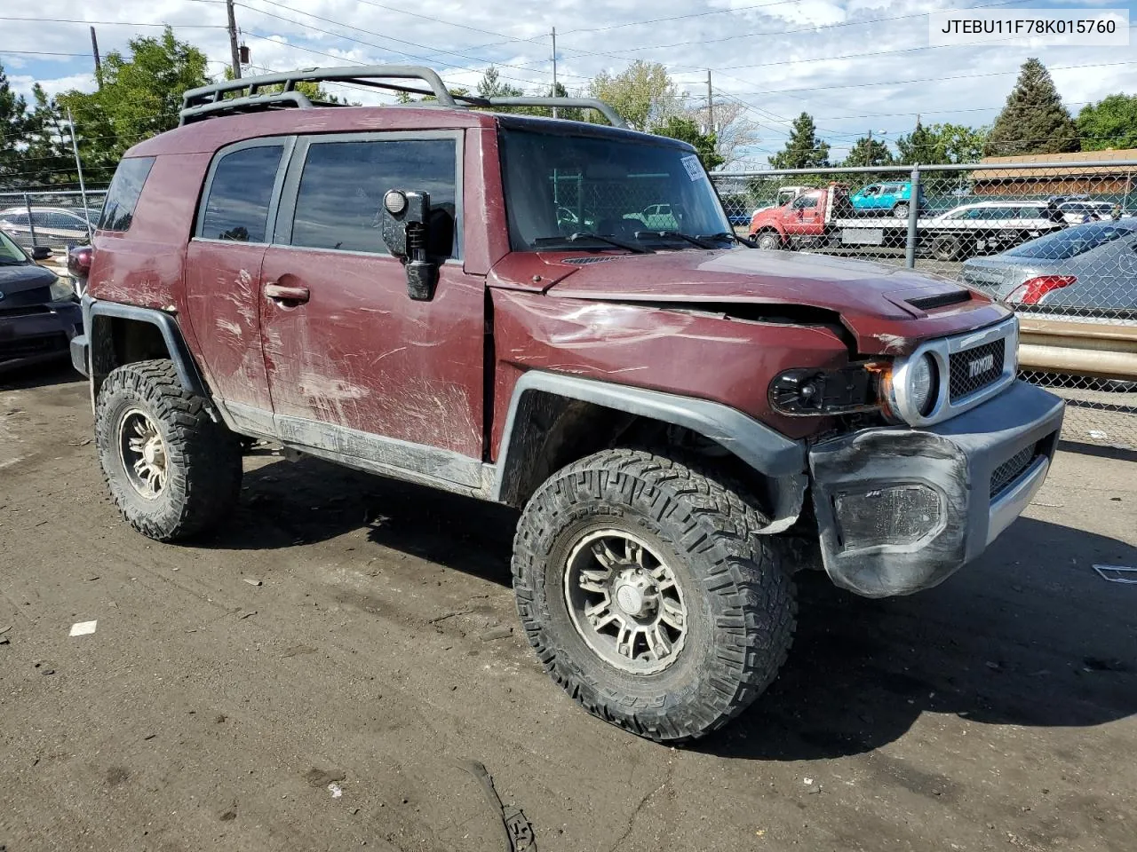 2008 Toyota Fj Cruiser VIN: JTEBU11F78K015760 Lot: 68275604