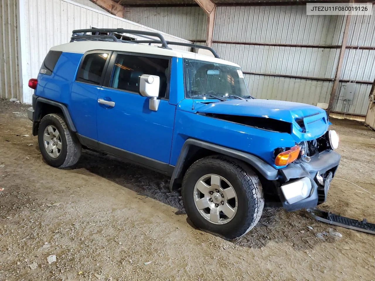 2008 Toyota Fj Cruiser VIN: JTEZU11F080019126 Lot: 68711284