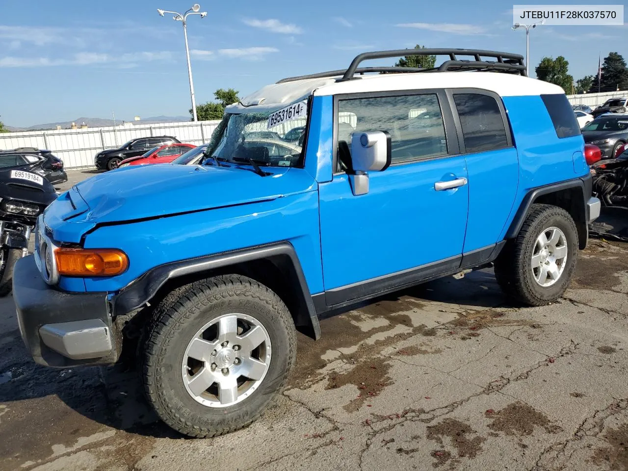 2008 Toyota Fj Cruiser VIN: JTEBU11F28K037570 Lot: 69531614