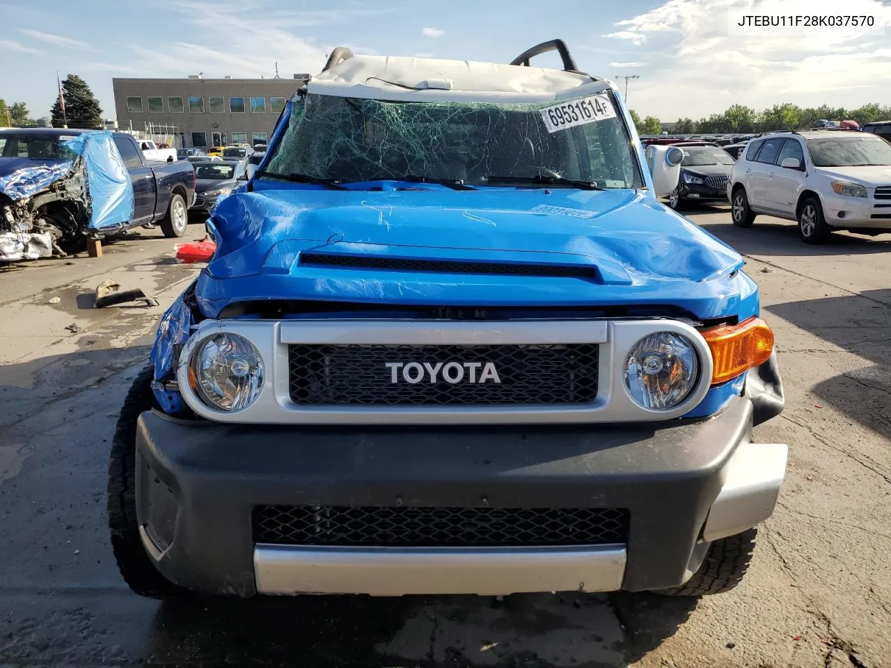 2008 Toyota Fj Cruiser VIN: JTEBU11F28K037570 Lot: 69531614