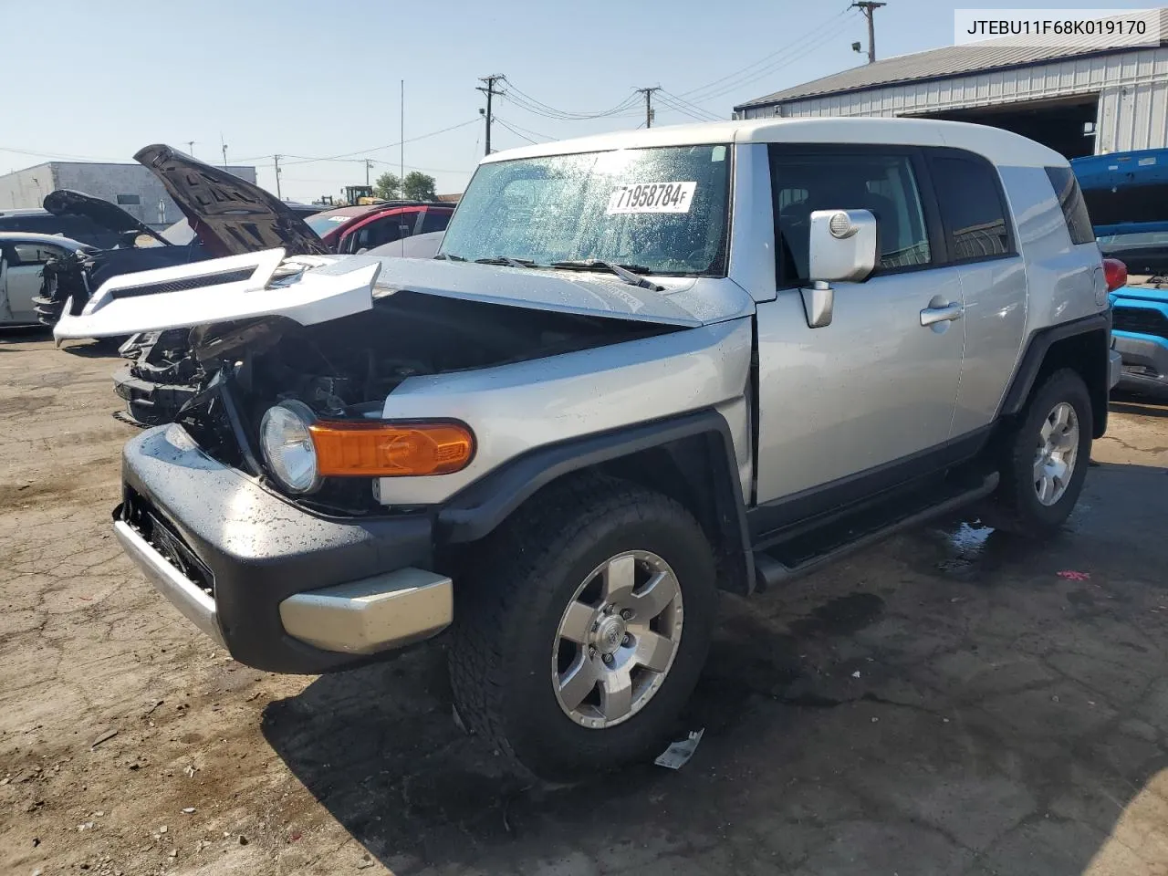 2008 Toyota Fj Cruiser VIN: JTEBU11F68K019170 Lot: 71958784