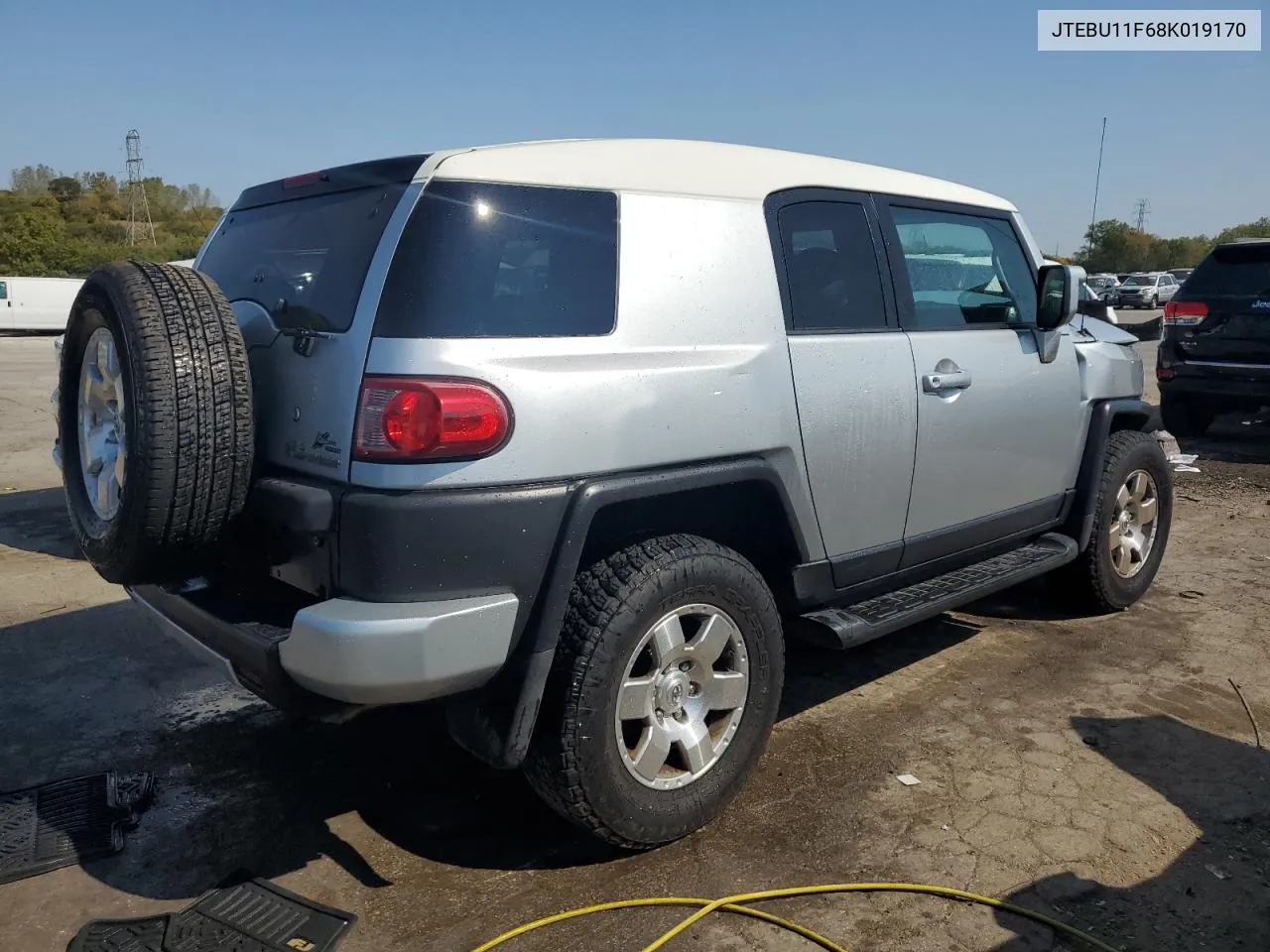 2008 Toyota Fj Cruiser VIN: JTEBU11F68K019170 Lot: 71958784