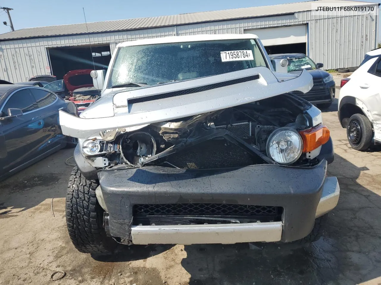 2008 Toyota Fj Cruiser VIN: JTEBU11F68K019170 Lot: 71958784