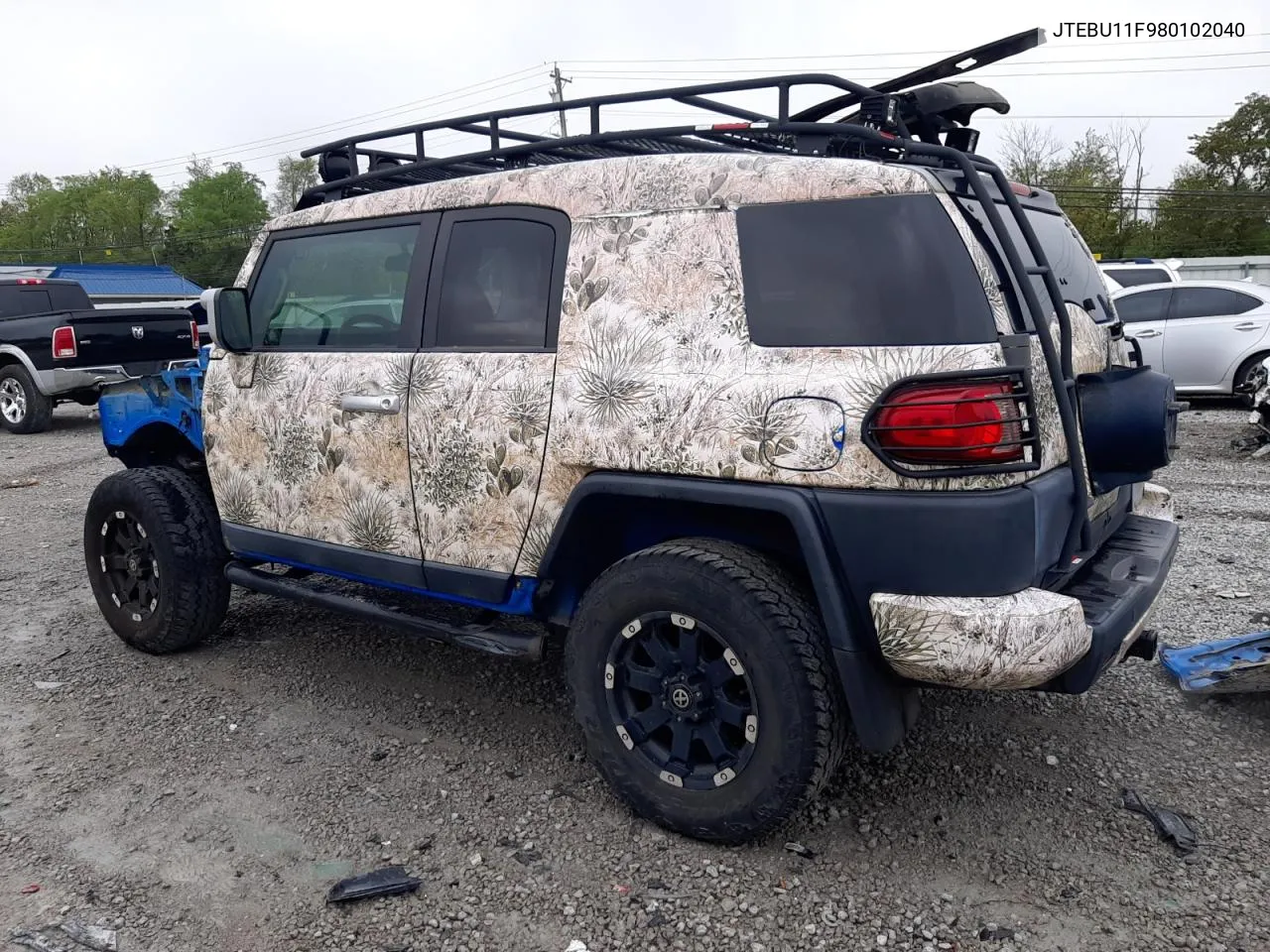 2008 Toyota Fj Cruiser VIN: JTEBU11F980102040 Lot: 72054054