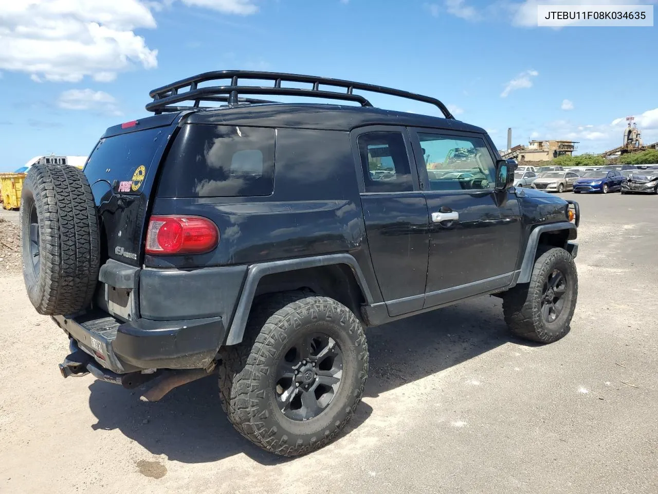 2008 Toyota Fj Cruiser VIN: JTEBU11F08K034635 Lot: 72094714