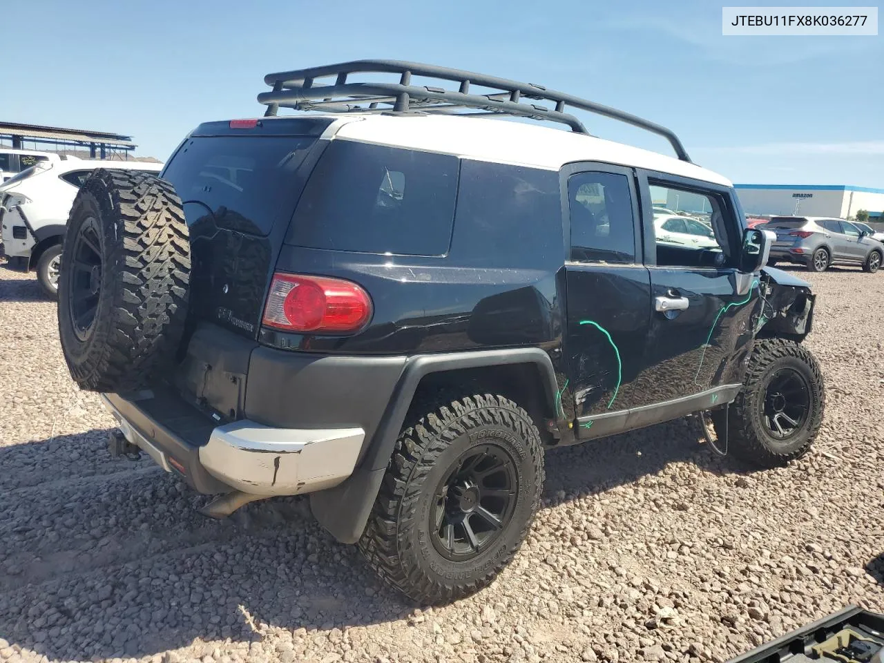 2008 Toyota Fj Cruiser VIN: JTEBU11FX8K036277 Lot: 72347954