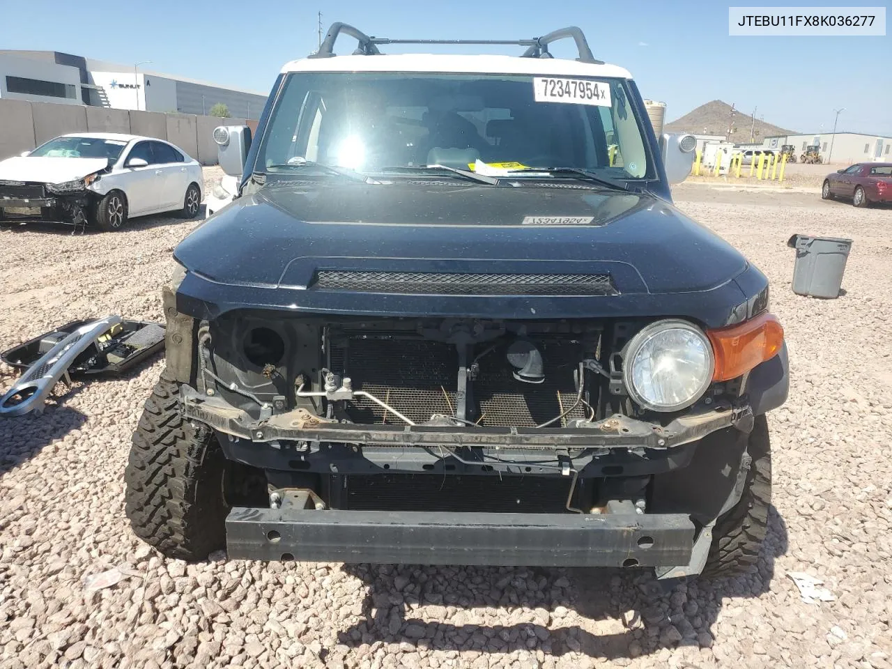 2008 Toyota Fj Cruiser VIN: JTEBU11FX8K036277 Lot: 72347954