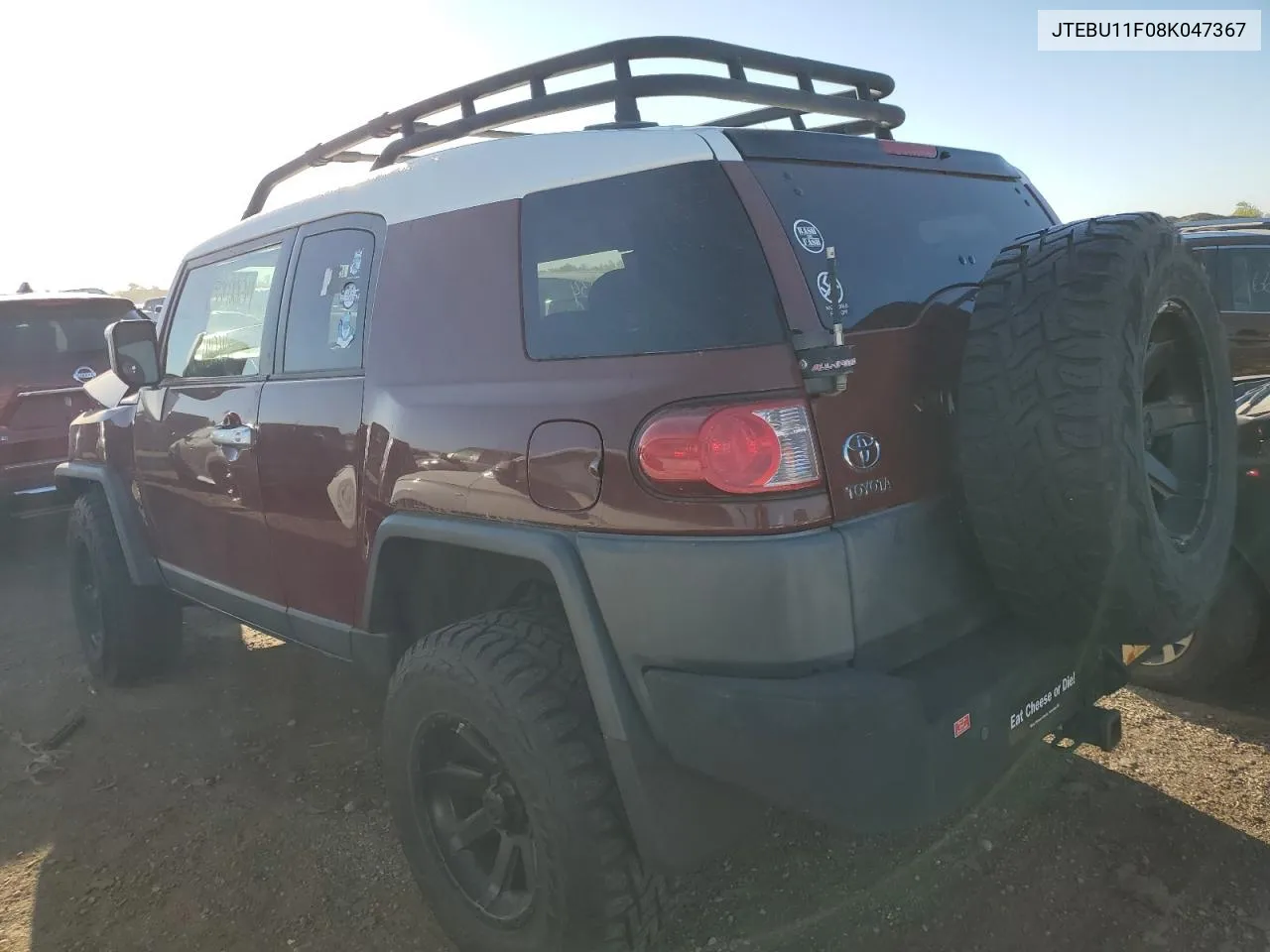 2008 Toyota Fj Cruiser VIN: JTEBU11F08K047367 Lot: 73648584