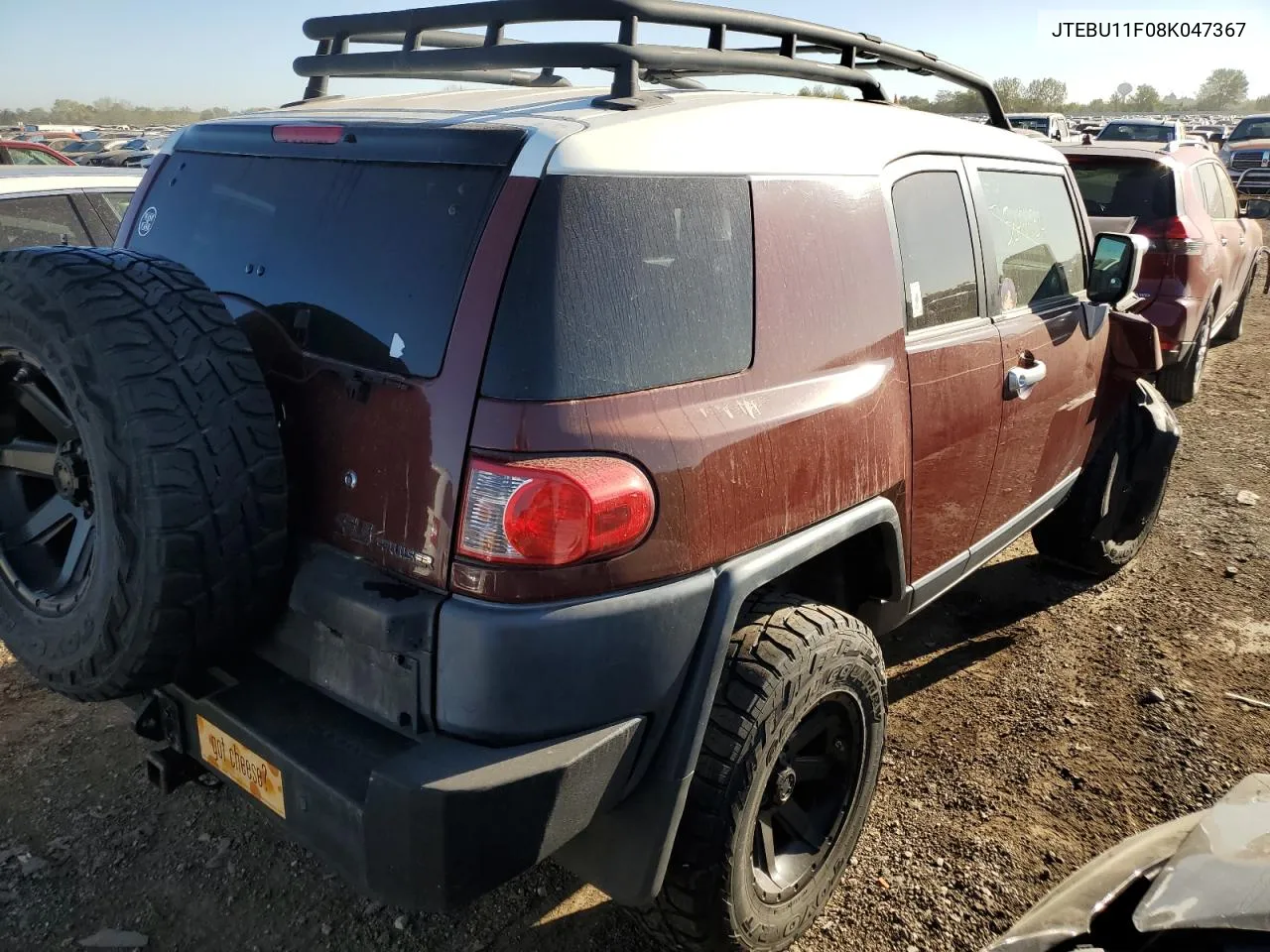 2008 Toyota Fj Cruiser VIN: JTEBU11F08K047367 Lot: 73648584