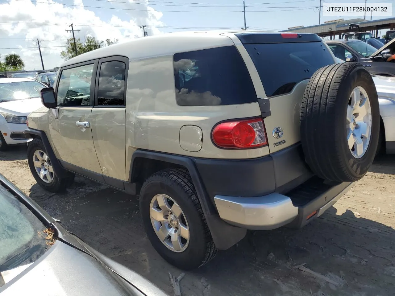 2008 Toyota Fj Cruiser VIN: JTEZU11F28K004132 Lot: 73826704