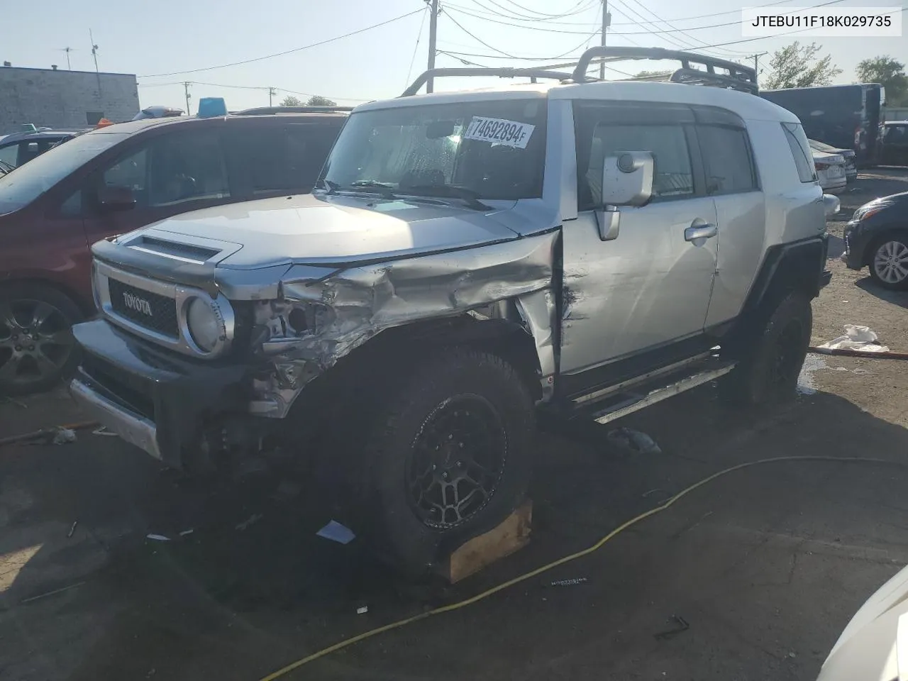 2008 Toyota Fj Cruiser VIN: JTEBU11F18K029735 Lot: 74692894