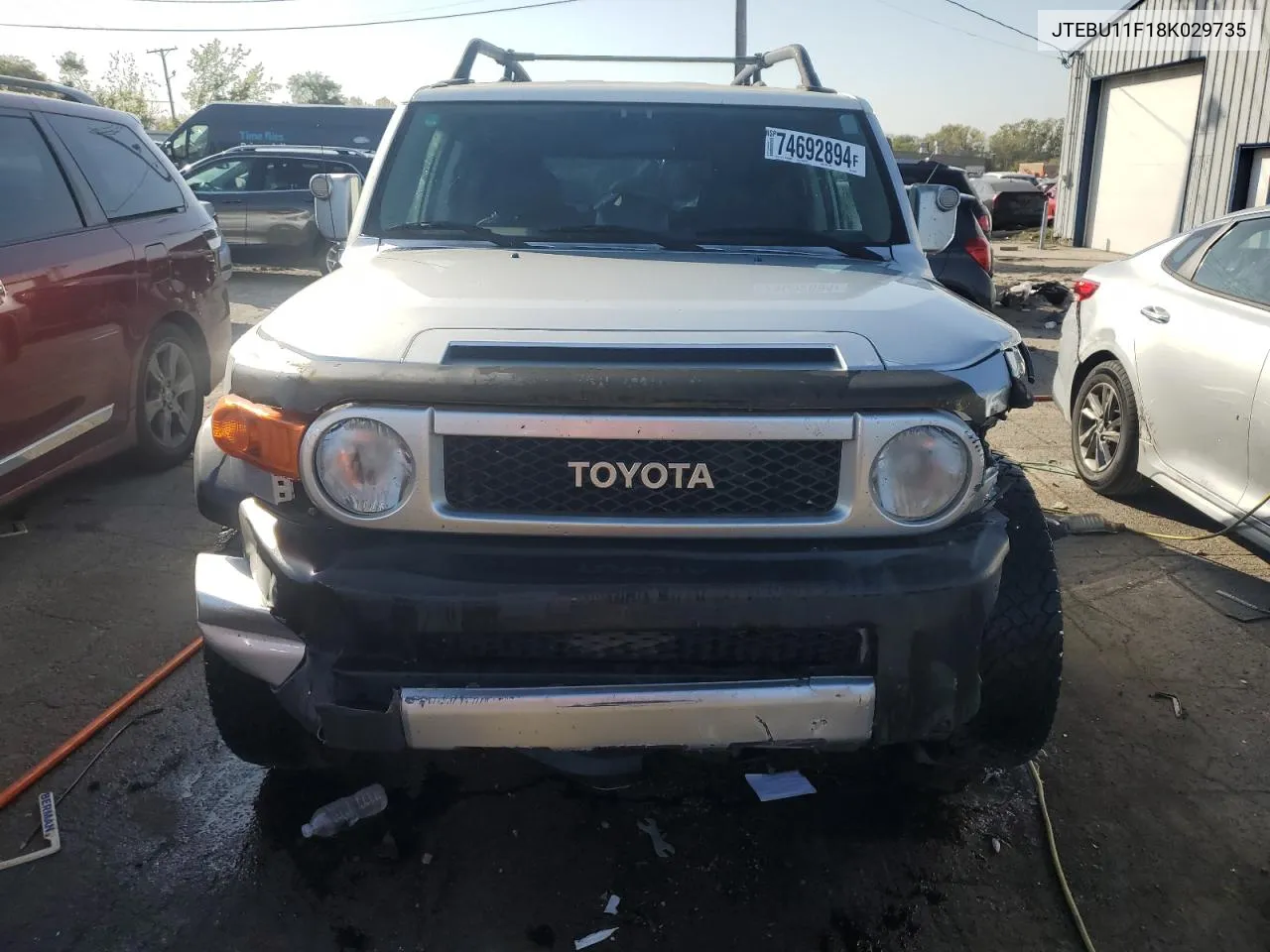 2008 Toyota Fj Cruiser VIN: JTEBU11F18K029735 Lot: 74692894