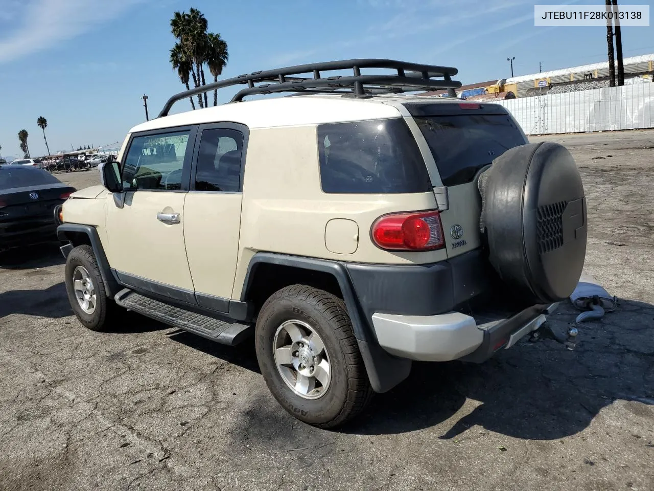 2008 Toyota Fj Cruiser VIN: JTEBU11F28K013138 Lot: 74737904