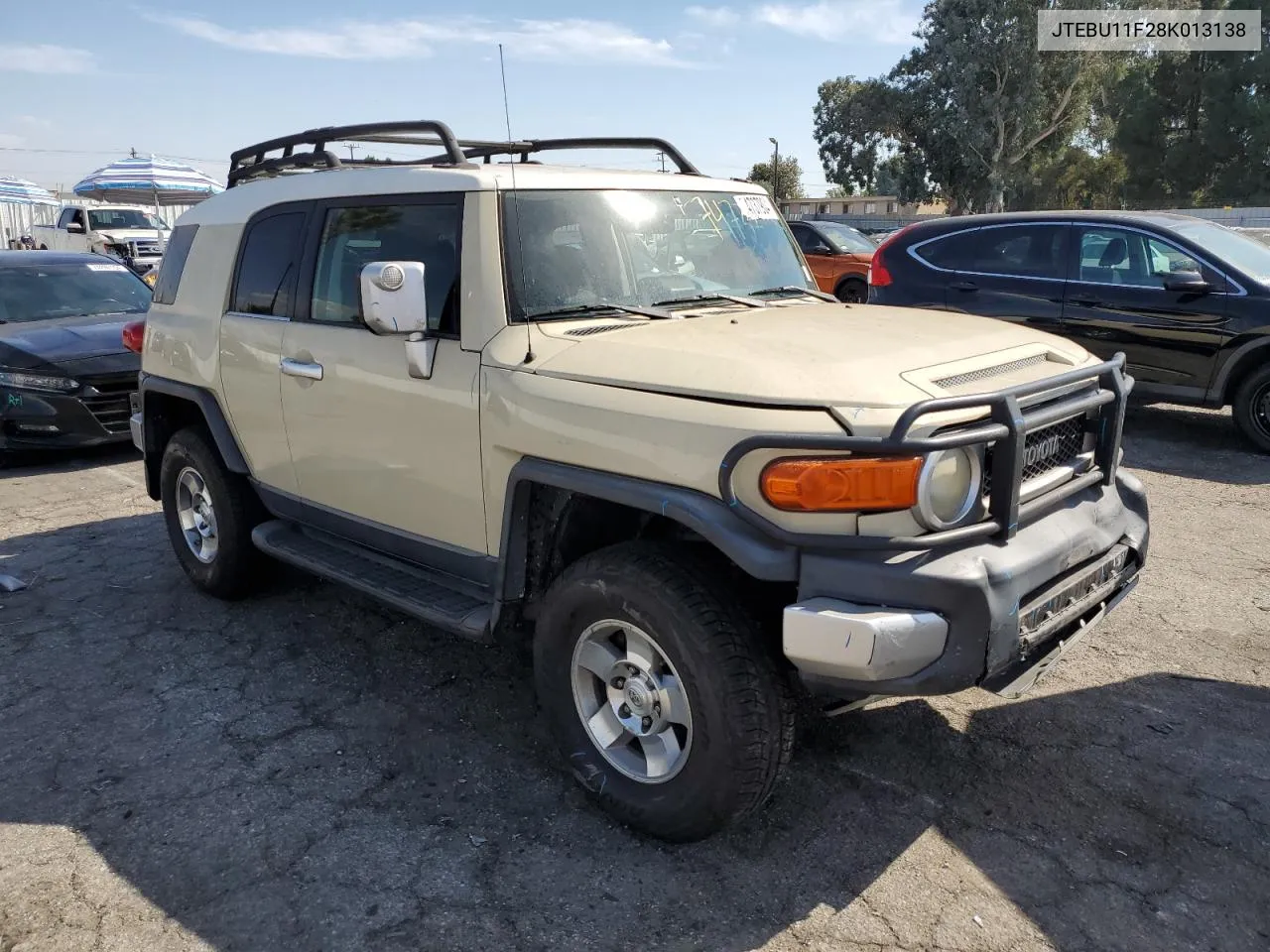 2008 Toyota Fj Cruiser VIN: JTEBU11F28K013138 Lot: 74737904