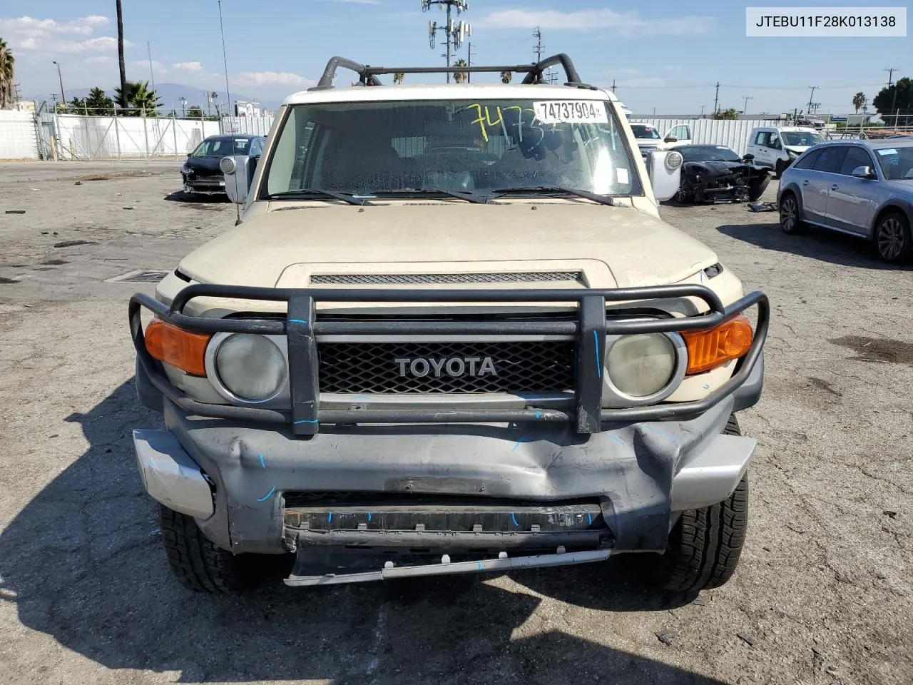 2008 Toyota Fj Cruiser VIN: JTEBU11F28K013138 Lot: 74737904