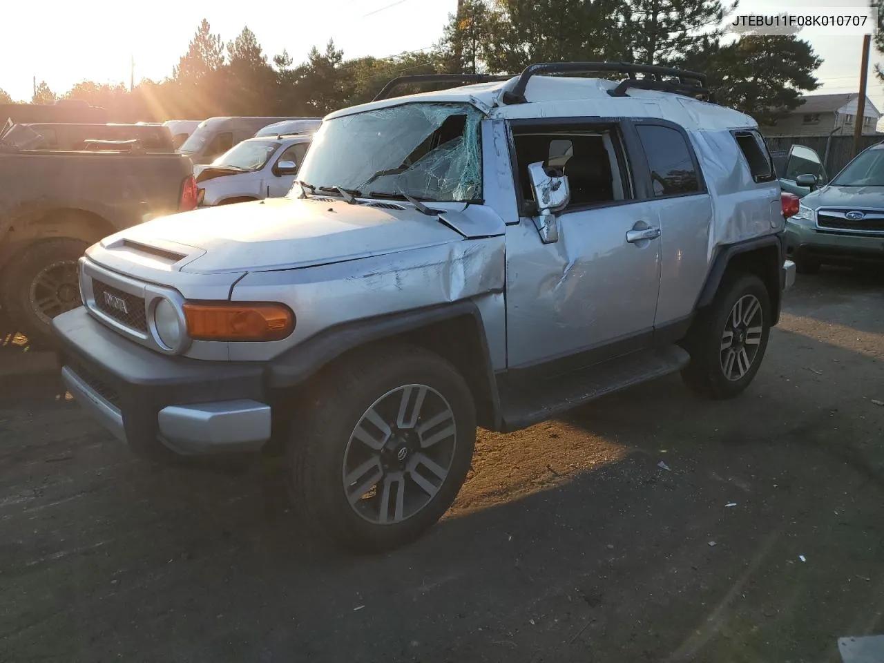 2008 Toyota Fj Cruiser VIN: JTEBU11F08K010707 Lot: 74929394