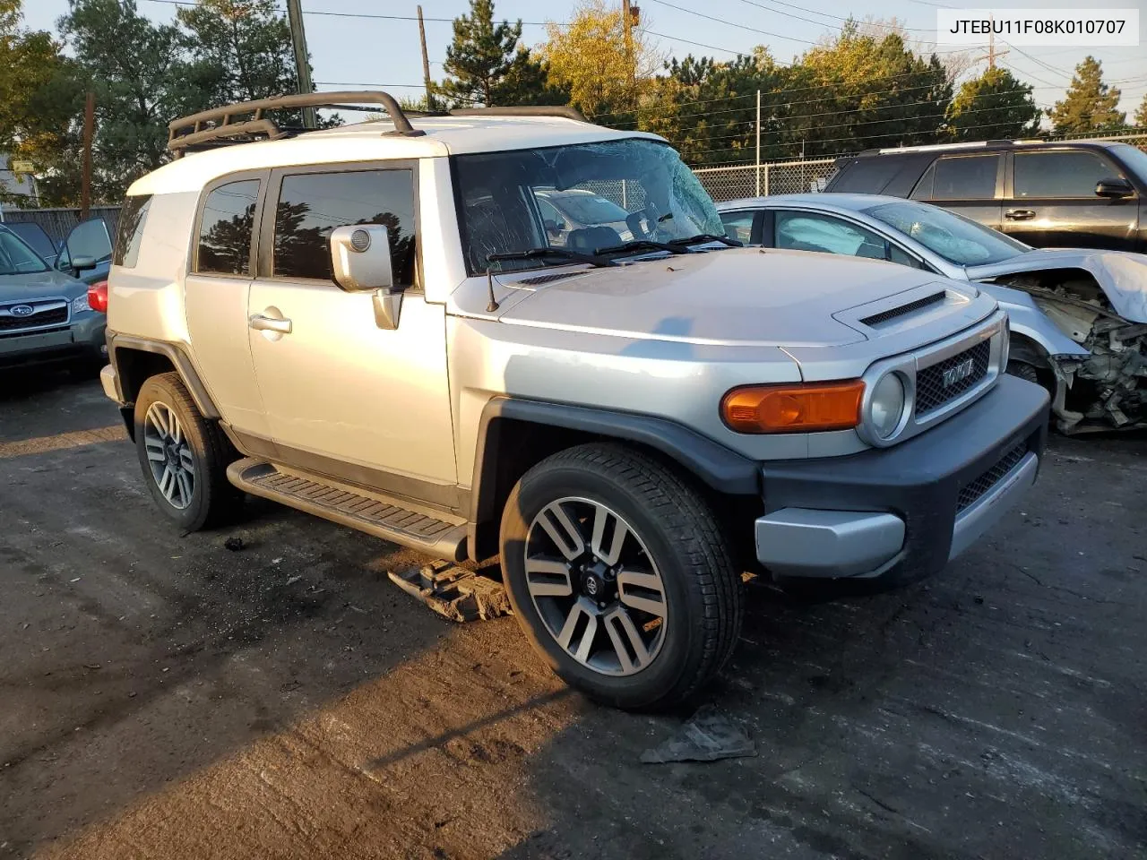 2008 Toyota Fj Cruiser VIN: JTEBU11F08K010707 Lot: 74929394