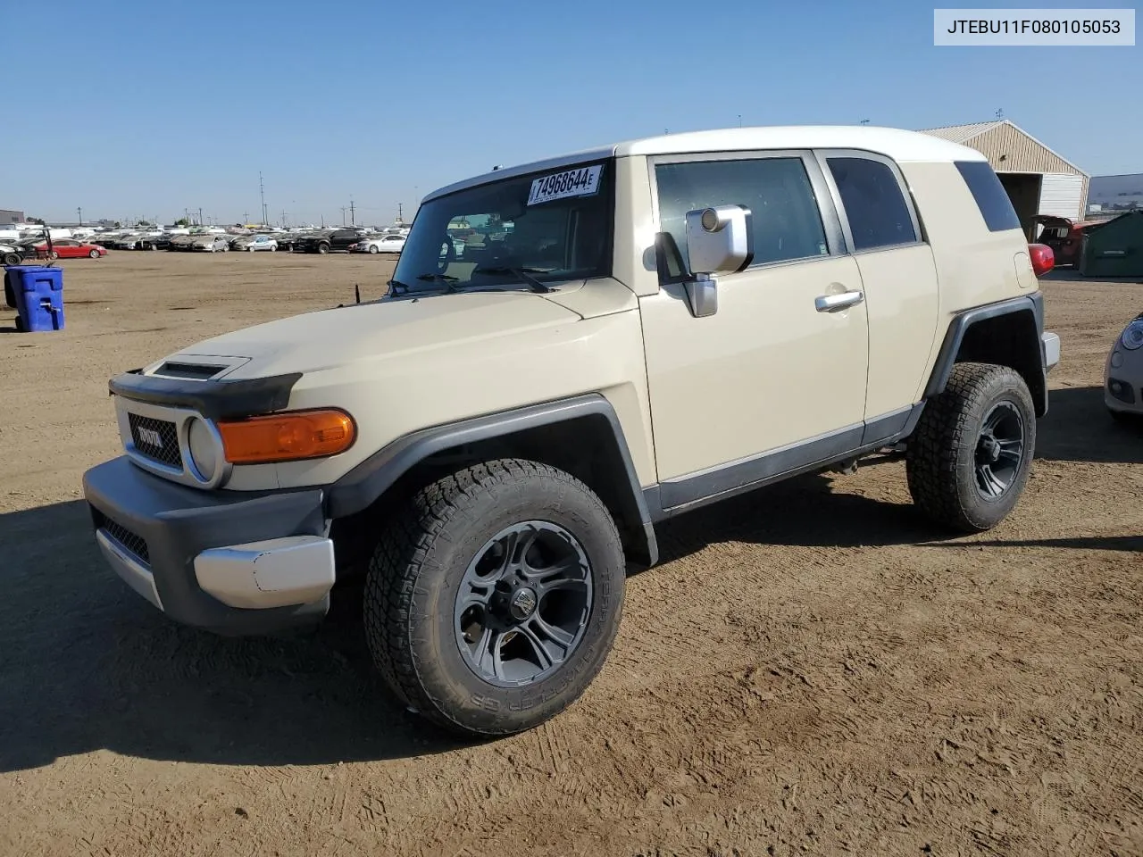 2008 Toyota Fj Cruiser VIN: JTEBU11F080105053 Lot: 74968644