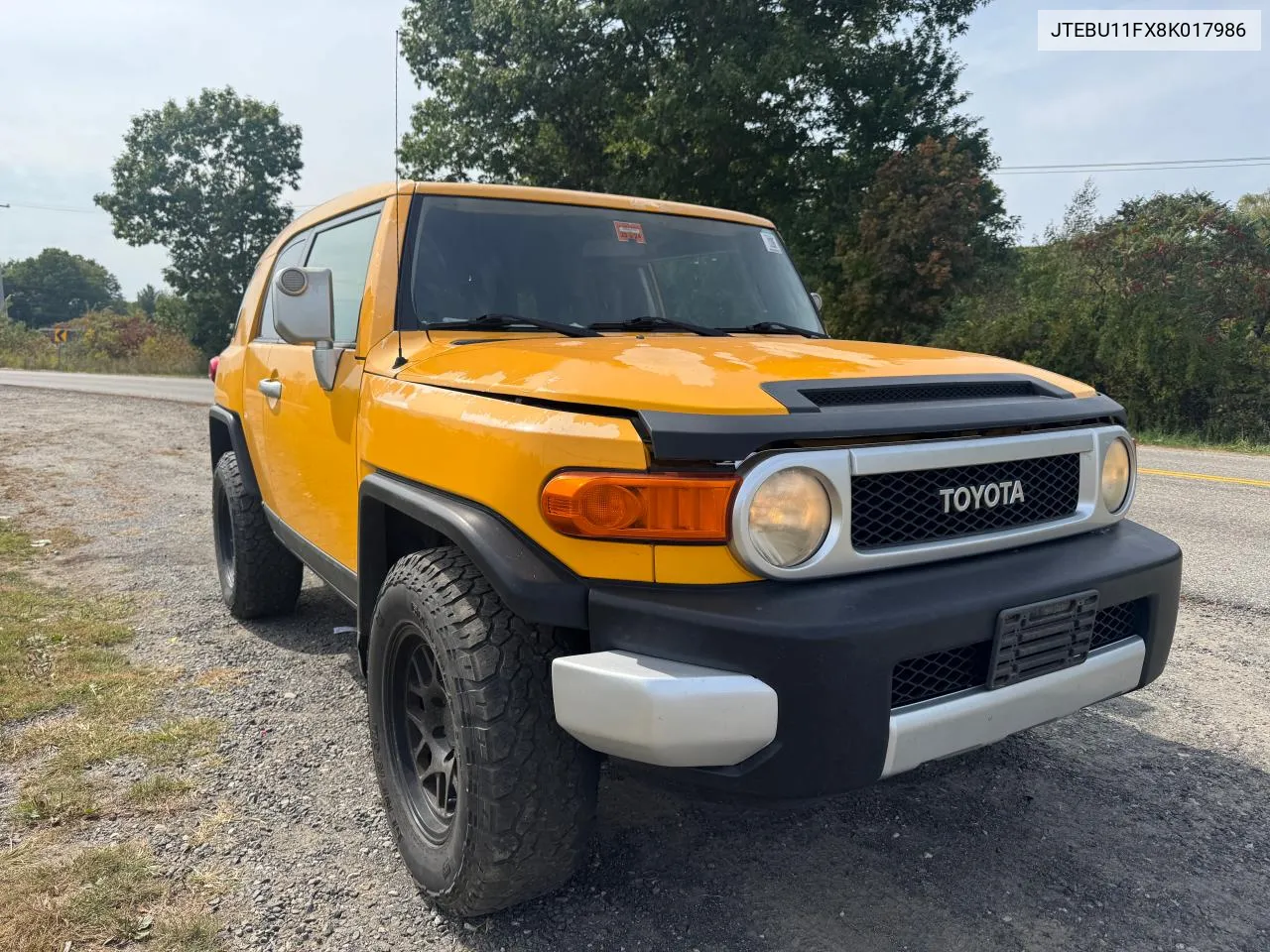 2008 Toyota Fj Cruiser VIN: JTEBU11FX8K017986 Lot: 75066564