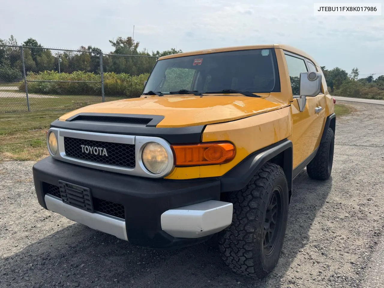 2008 Toyota Fj Cruiser VIN: JTEBU11FX8K017986 Lot: 75066564