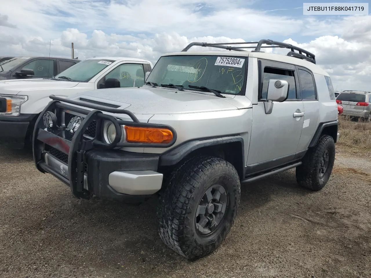 2008 Toyota Fj Cruiser VIN: JTEBU11F88K041719 Lot: 75752804