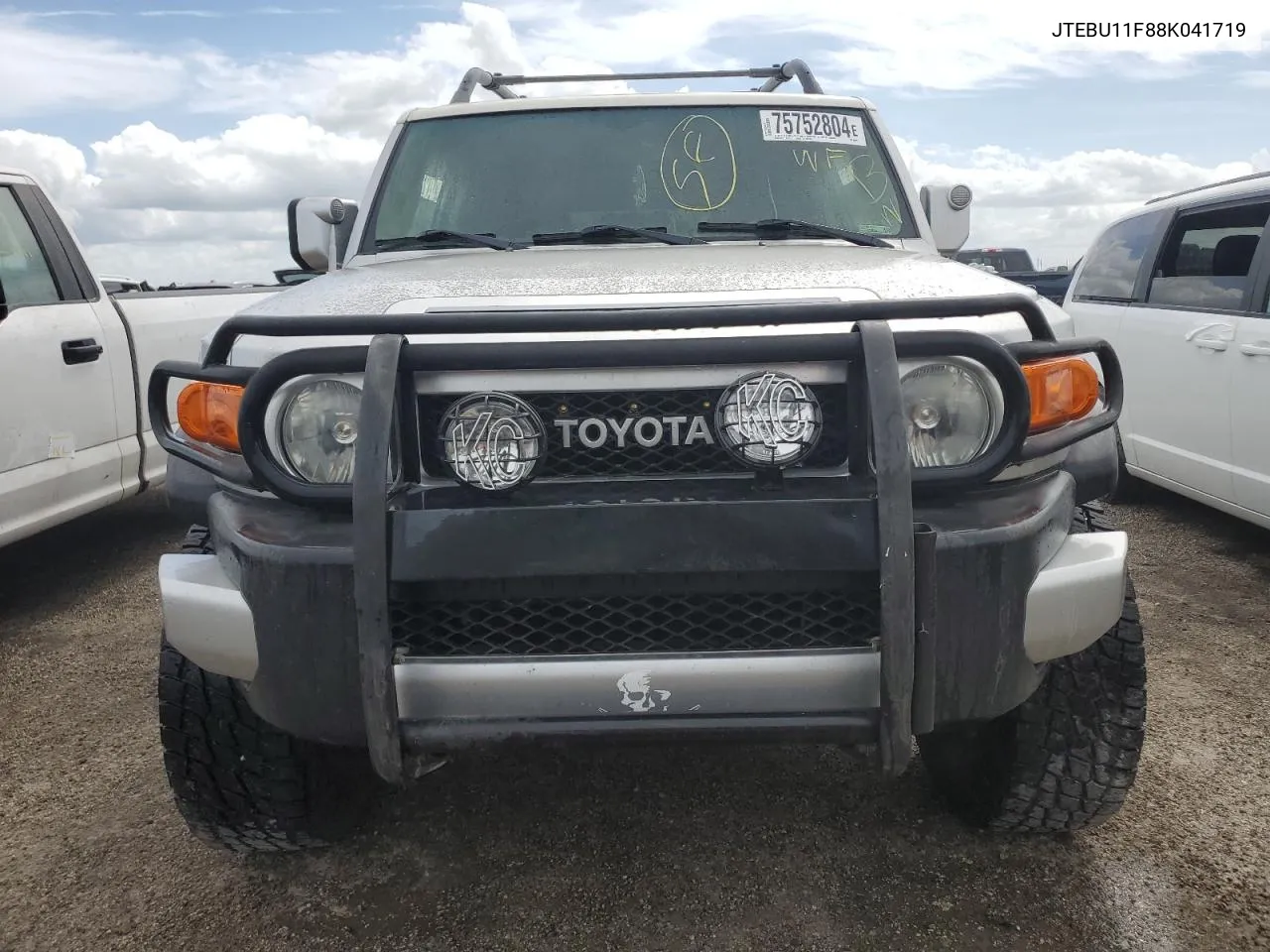 2008 Toyota Fj Cruiser VIN: JTEBU11F88K041719 Lot: 75752804