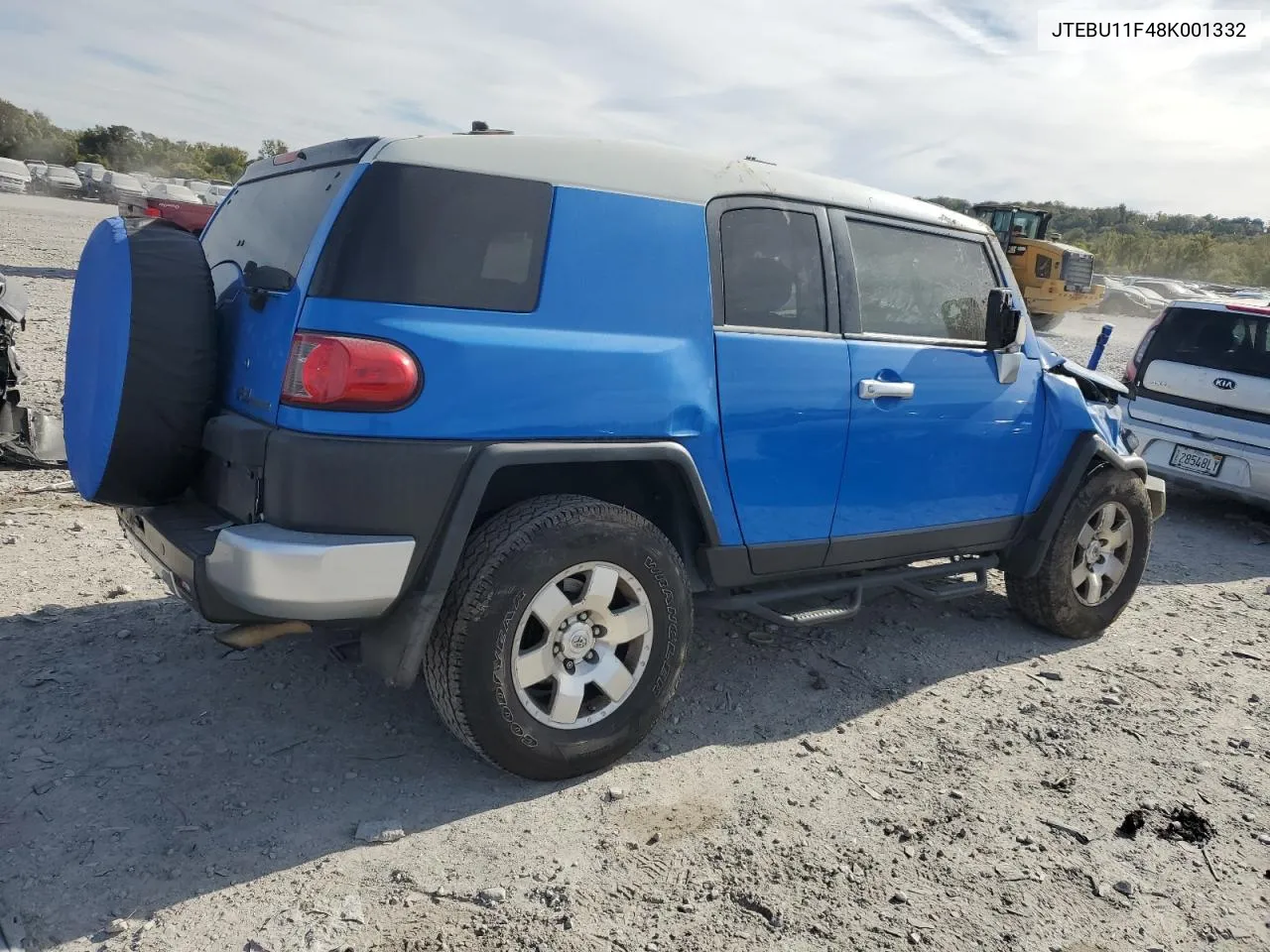 2008 Toyota Fj Cruiser VIN: JTEBU11F48K001332 Lot: 75824454