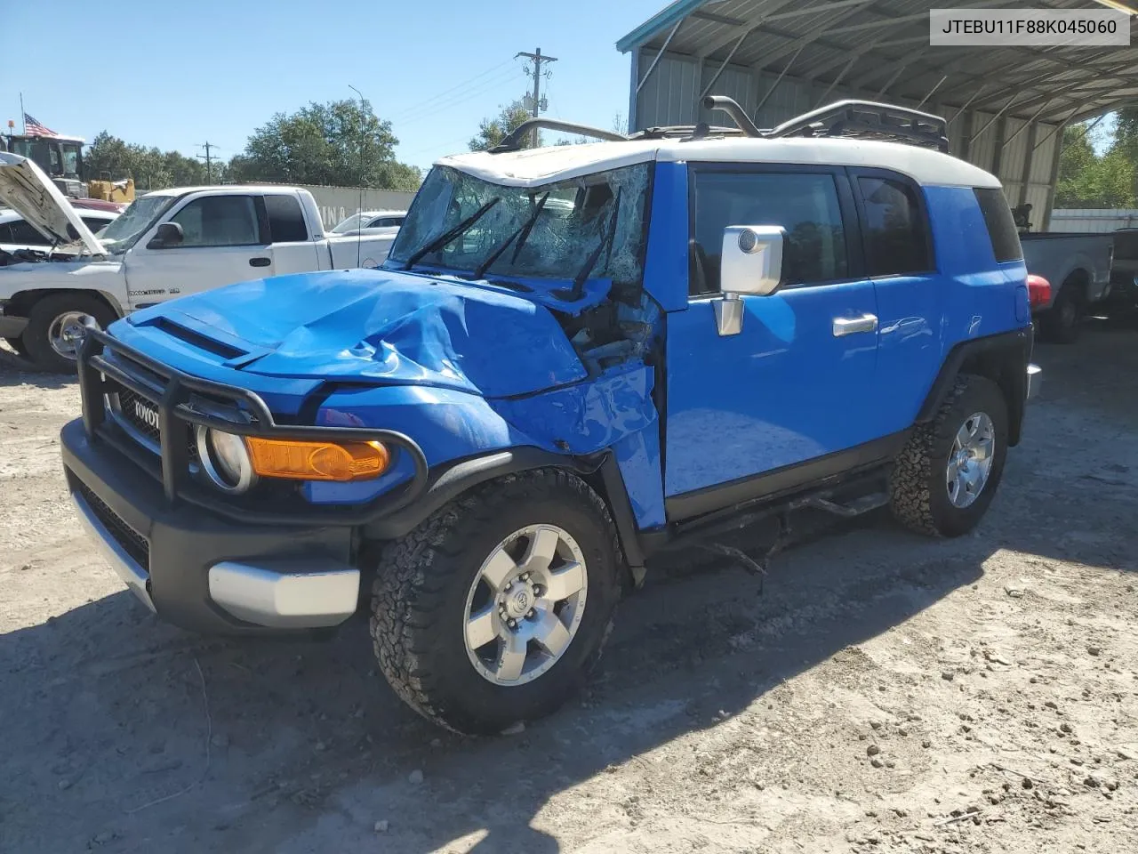 2008 Toyota Fj Cruiser VIN: JTEBU11F88K045060 Lot: 75859124