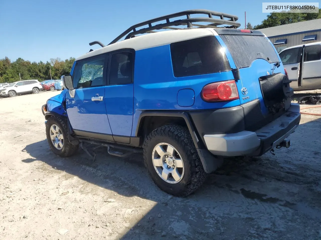 2008 Toyota Fj Cruiser VIN: JTEBU11F88K045060 Lot: 75859124