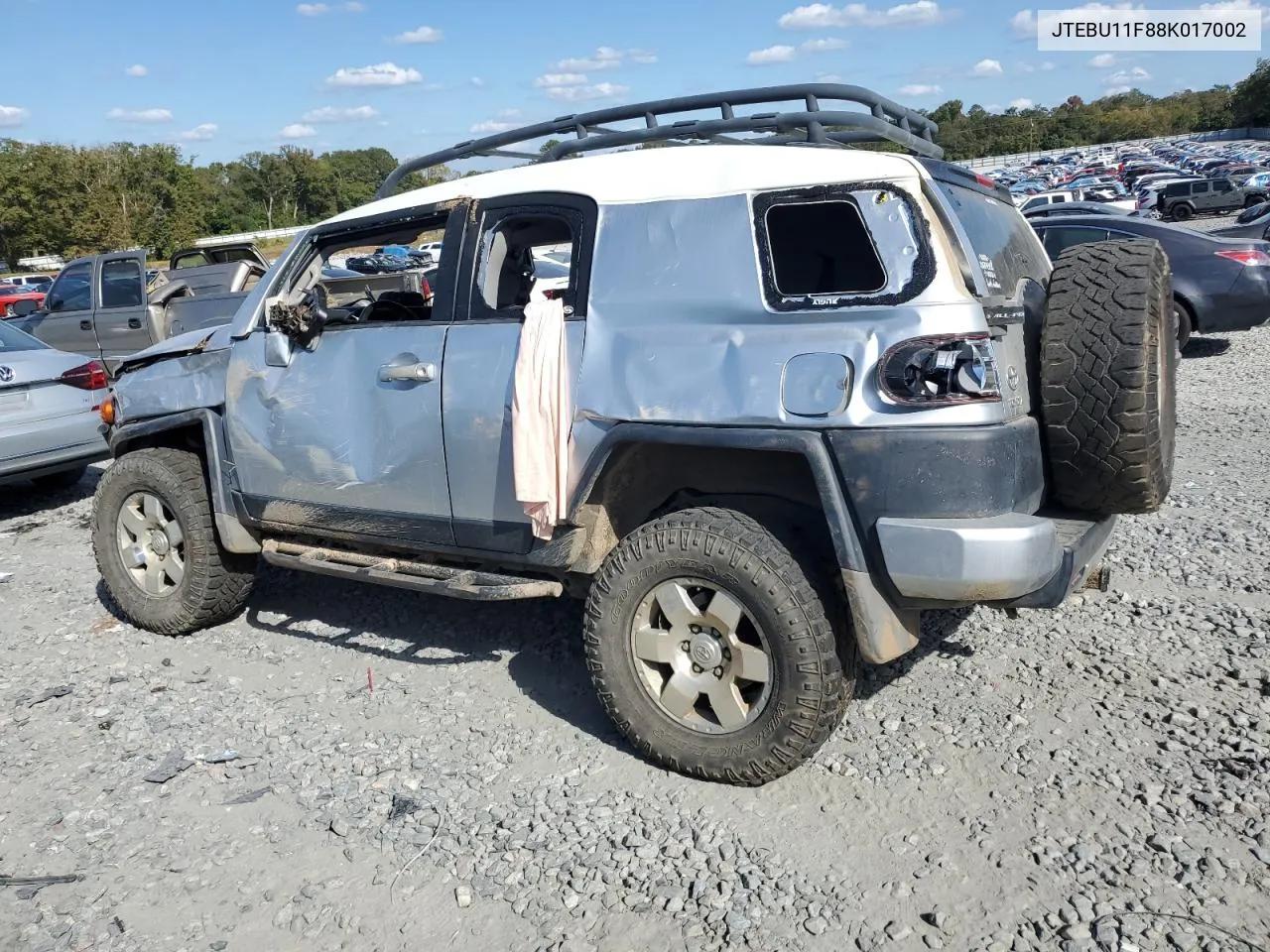 2008 Toyota Fj Cruiser VIN: JTEBU11F88K017002 Lot: 76353174