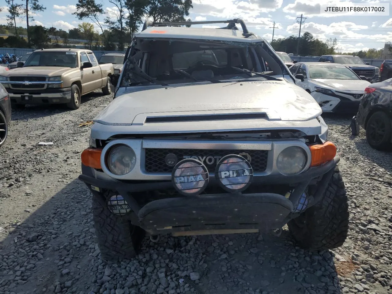 2008 Toyota Fj Cruiser VIN: JTEBU11F88K017002 Lot: 76353174