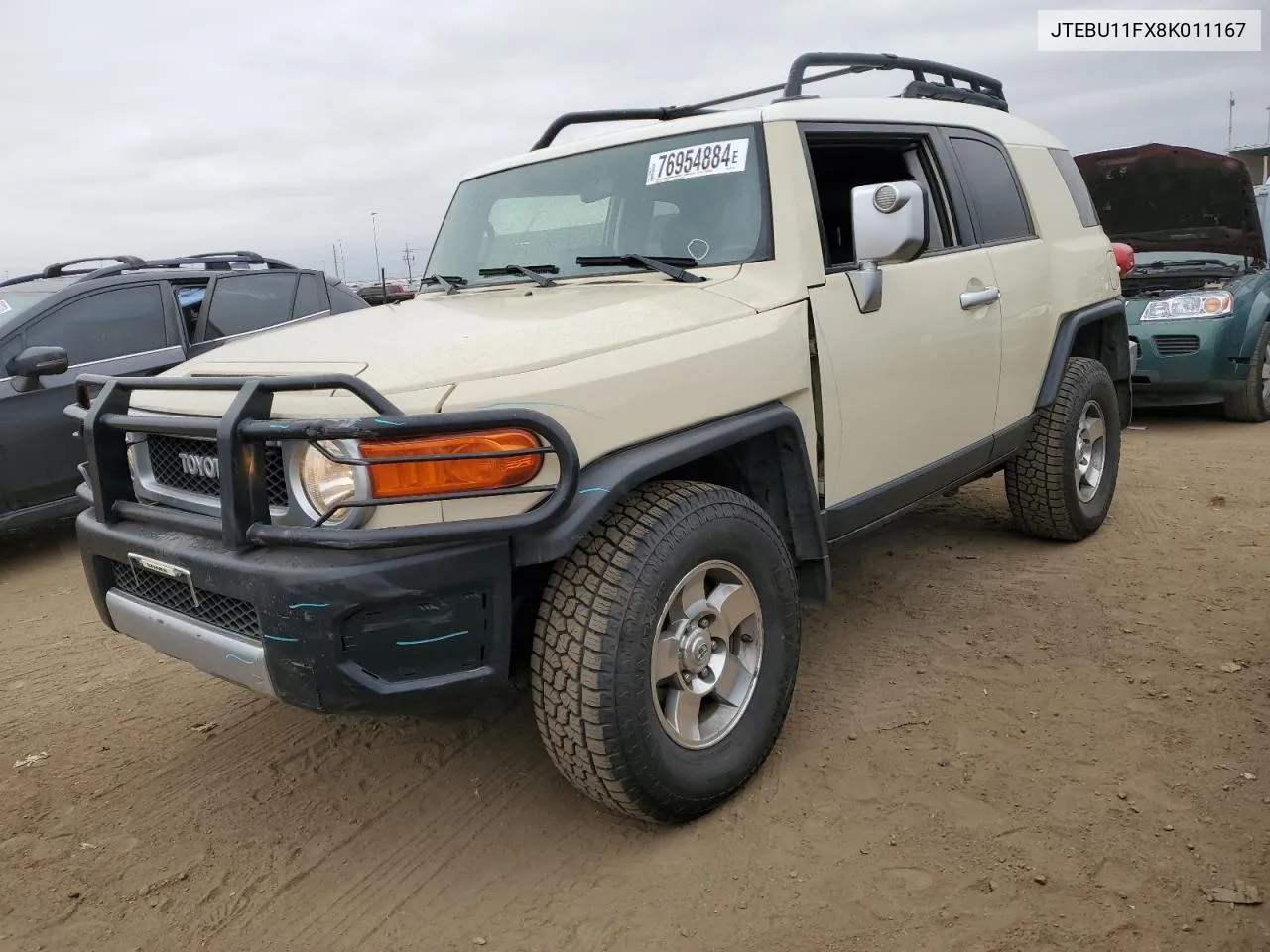 2008 Toyota Fj Cruiser VIN: JTEBU11FX8K011167 Lot: 76954884