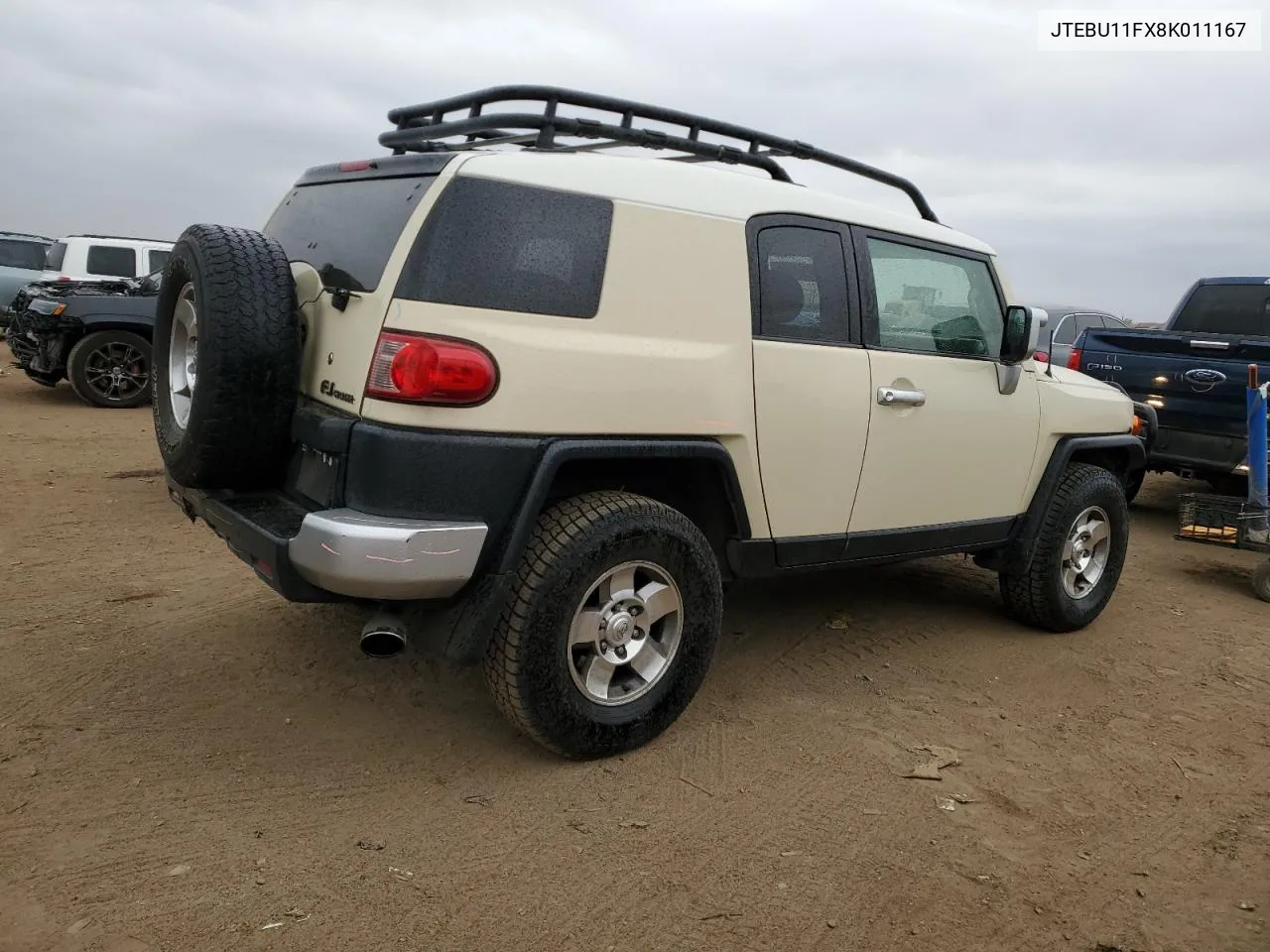 2008 Toyota Fj Cruiser VIN: JTEBU11FX8K011167 Lot: 76954884