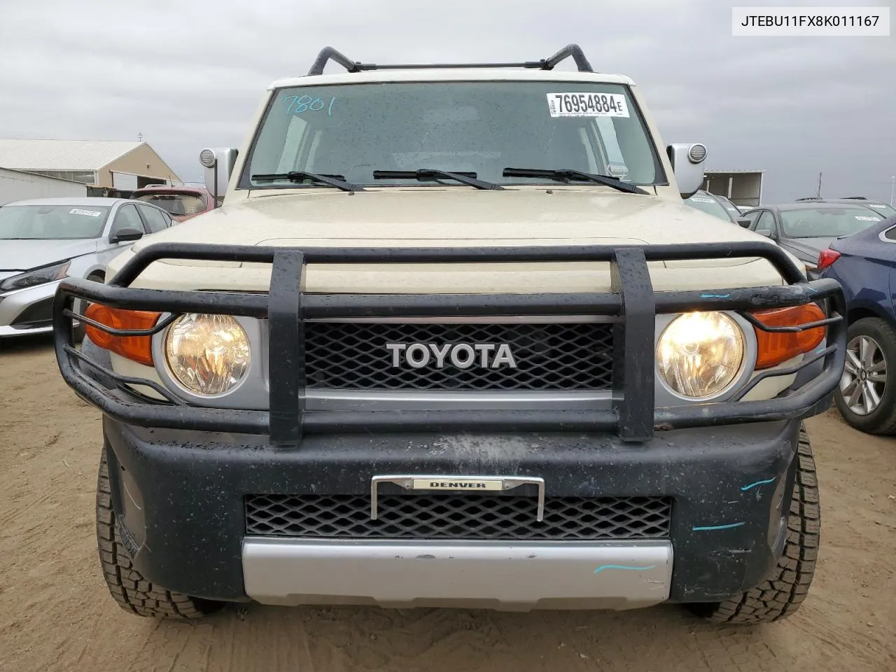 2008 Toyota Fj Cruiser VIN: JTEBU11FX8K011167 Lot: 76954884