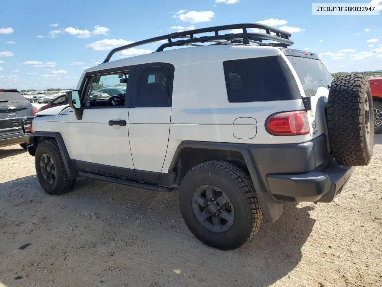 2008 Toyota Fj Cruiser VIN: JTEBU11F98K032947 Lot: 77805794