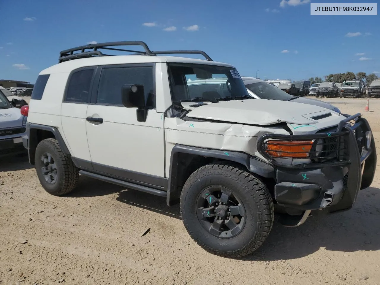 2008 Toyota Fj Cruiser VIN: JTEBU11F98K032947 Lot: 77805794