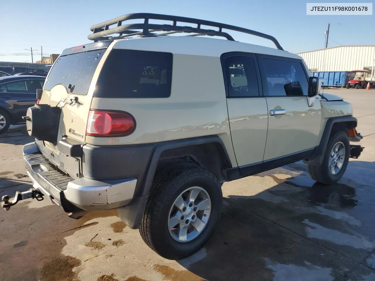 2008 Toyota Fj Cruiser VIN: JTEZU11F98K001678 Lot: 79119814