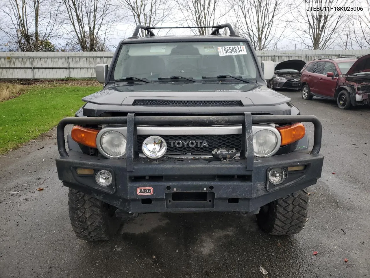 2008 Toyota Fj Cruiser VIN: JTEBU11F18K025006 Lot: 79654834