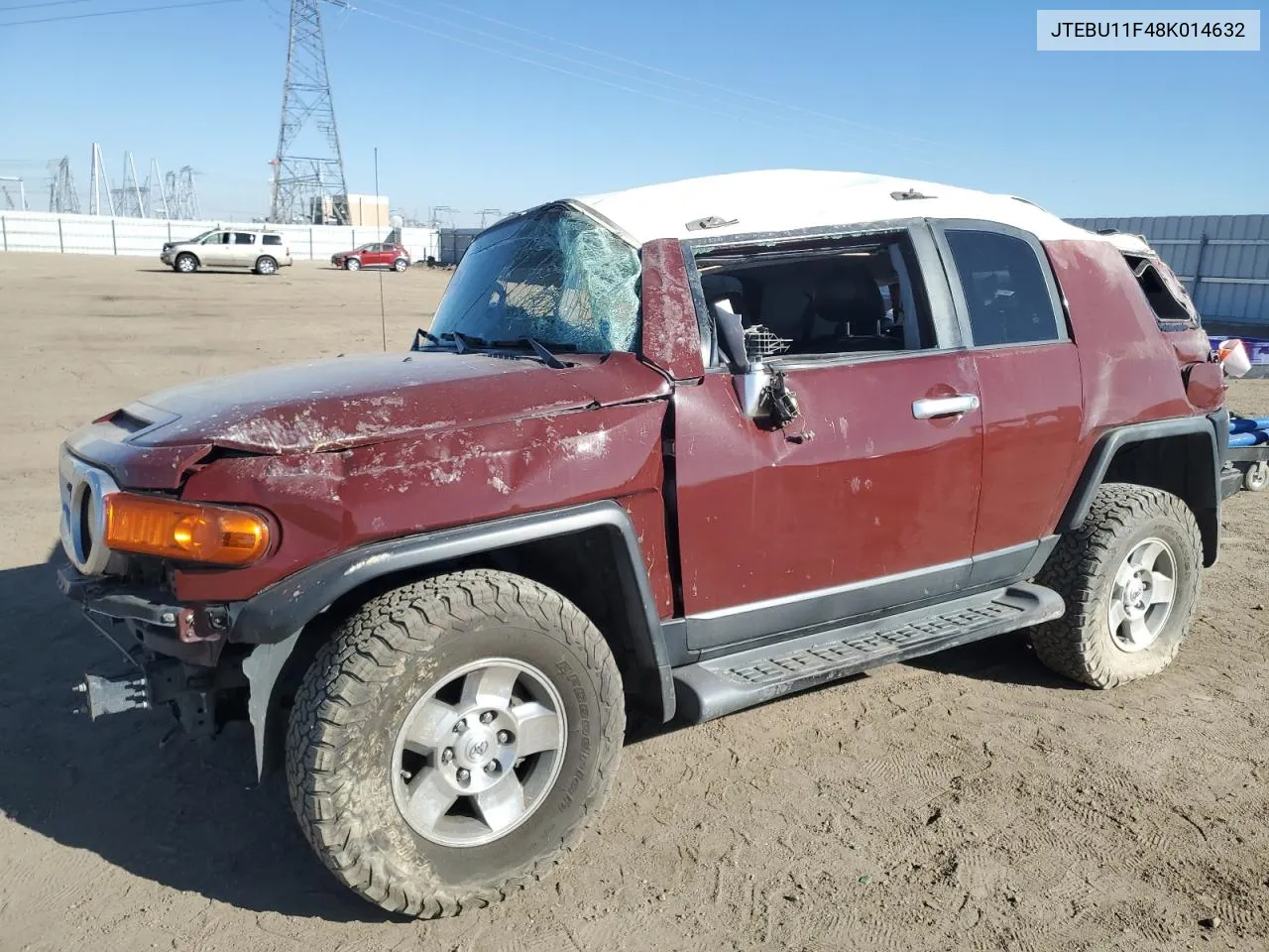 2008 Toyota Fj Cruiser VIN: JTEBU11F48K014632 Lot: 79734644