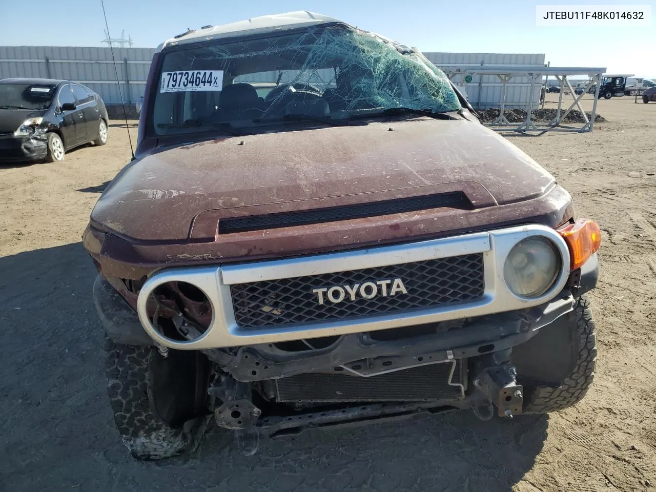 2008 Toyota Fj Cruiser VIN: JTEBU11F48K014632 Lot: 79734644